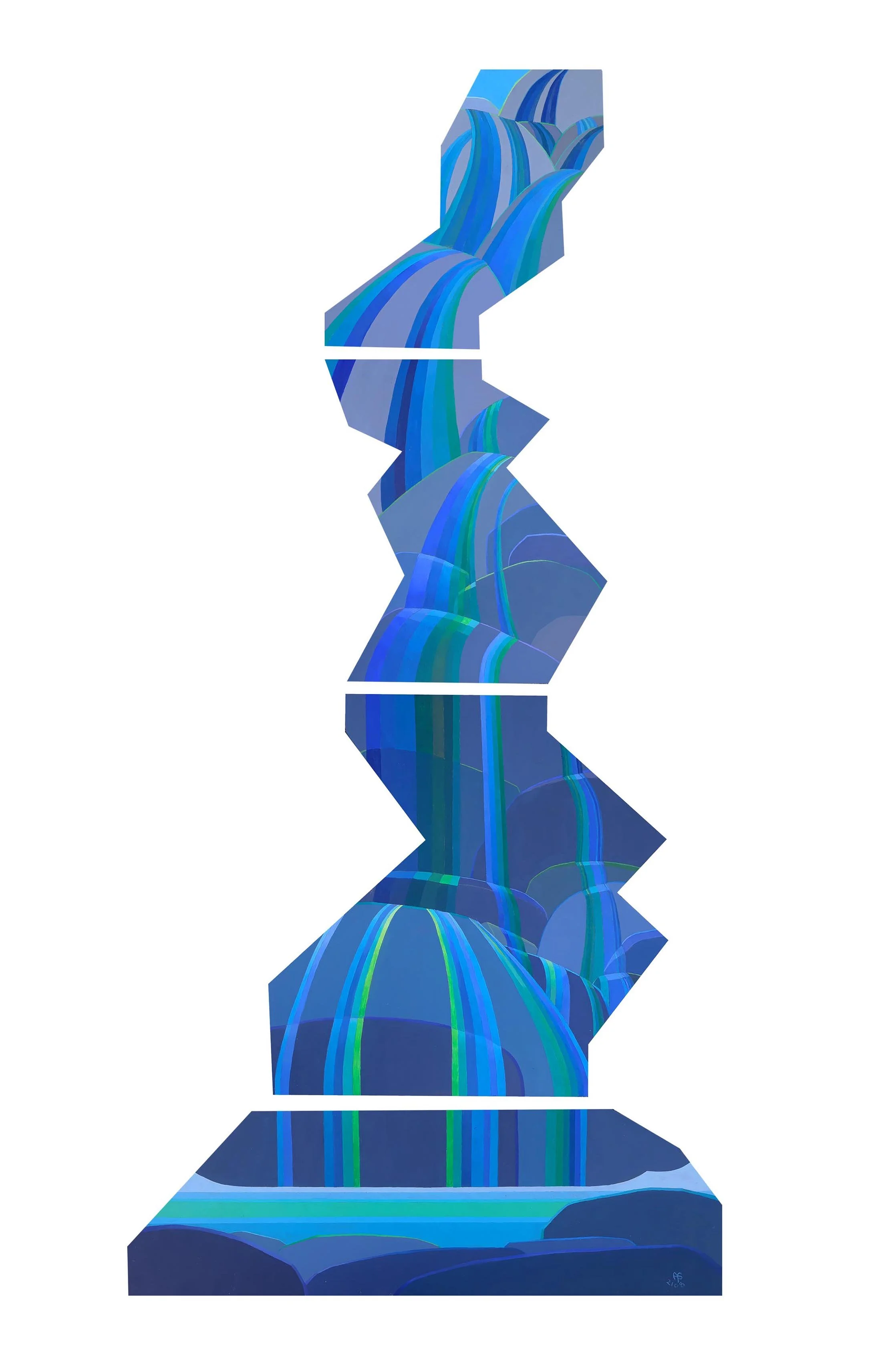 Andrea Bassil-Tumbling Cascade-150 cm x 85 cm.jpg