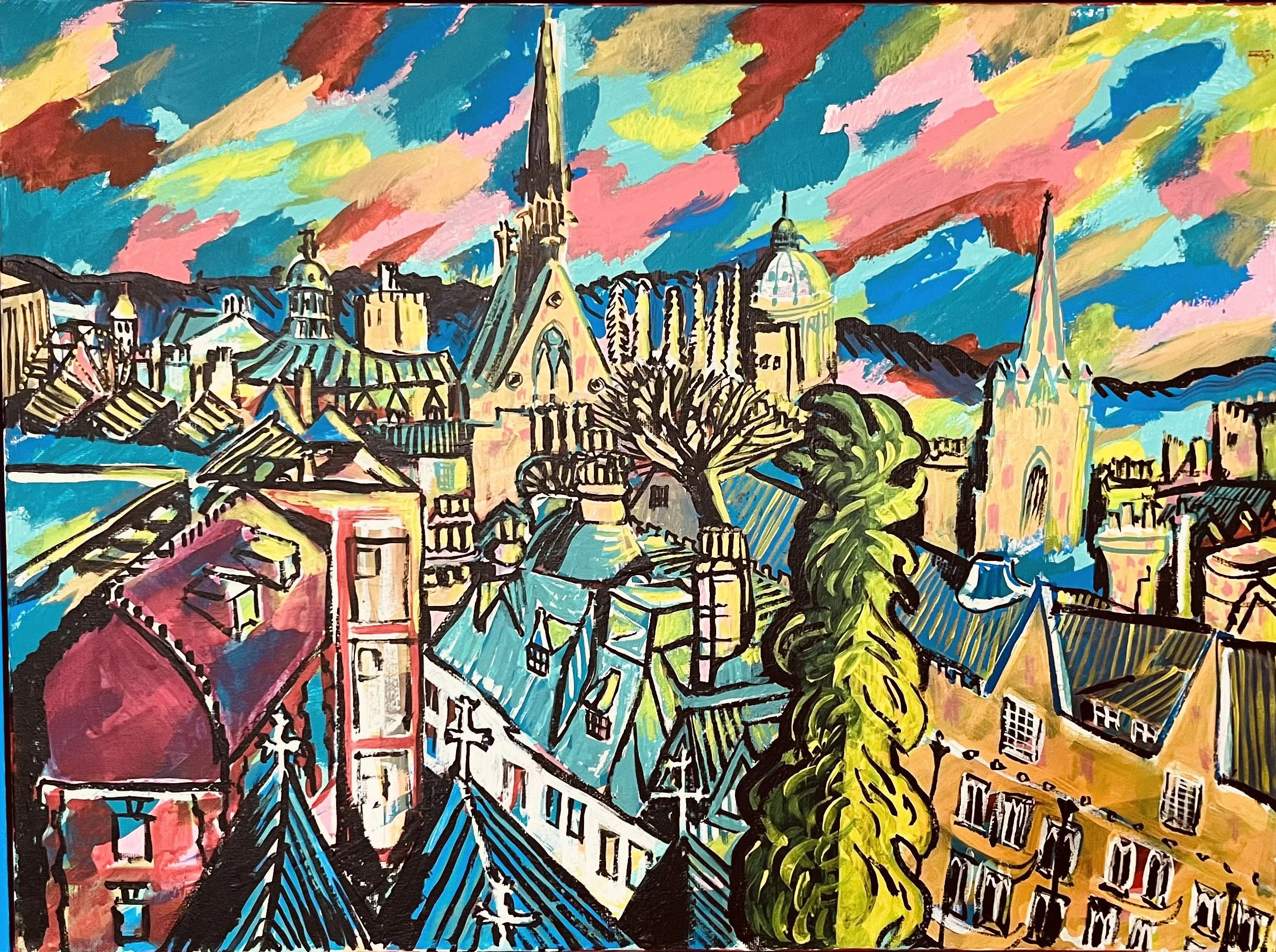 Alex Singleton, View of Sheldonian from Saint Michael's Tower