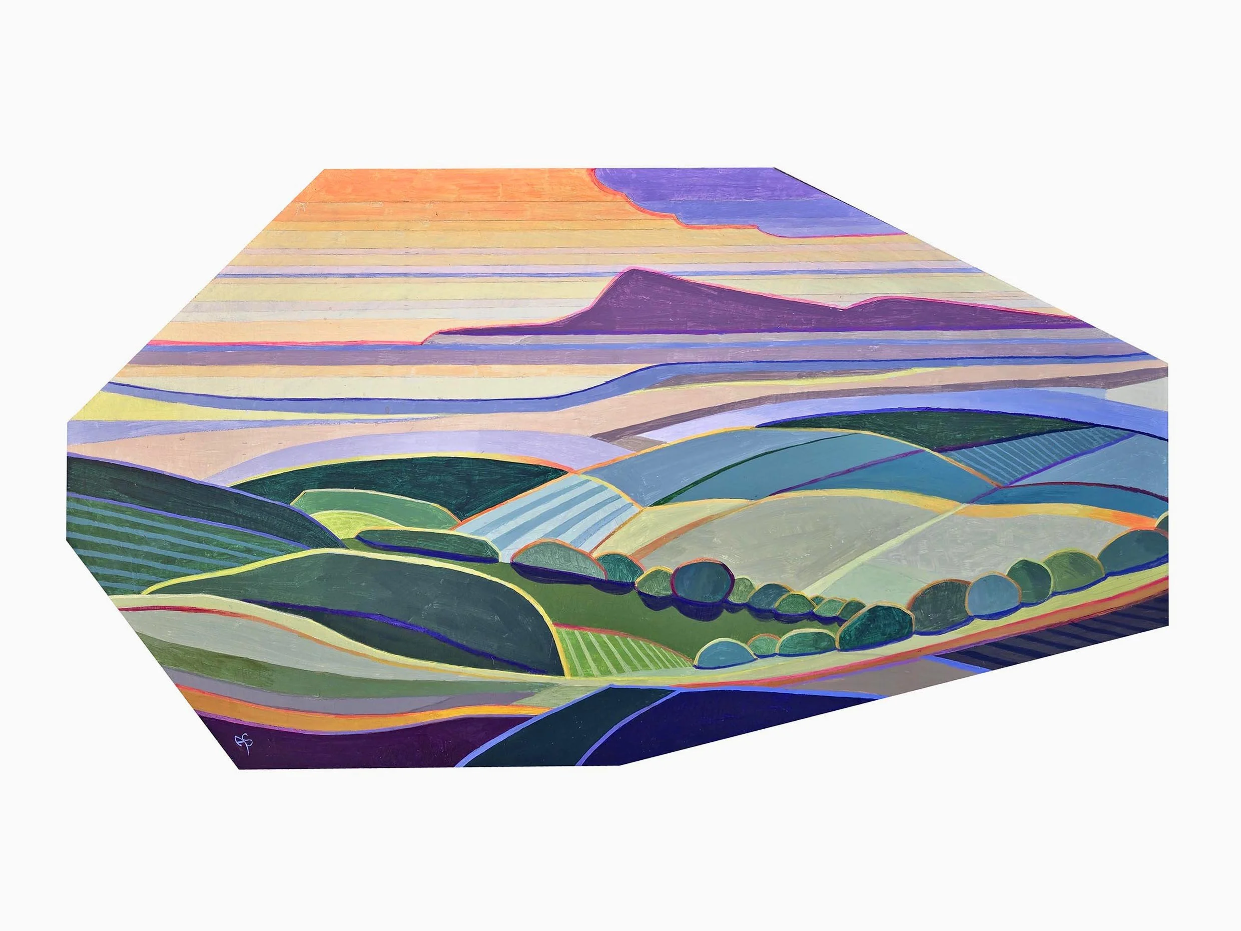 Andrea Bassil-The Distant Downs-34 cm x 63 cm.jpg