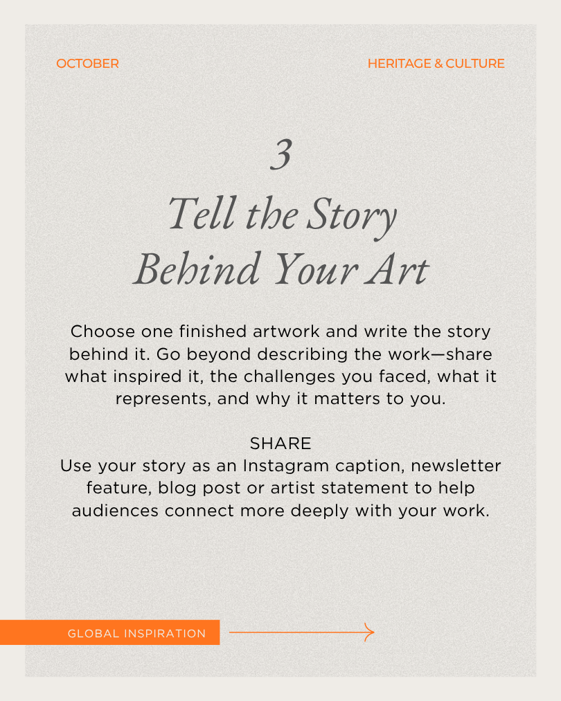 Tell the Story Behind Your Art