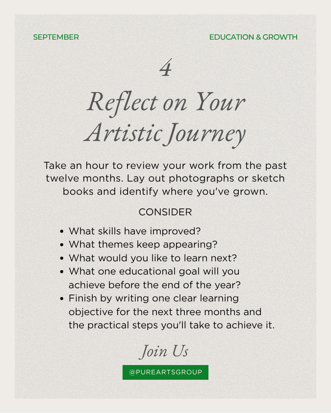 Reflect on Your Artistic Journey