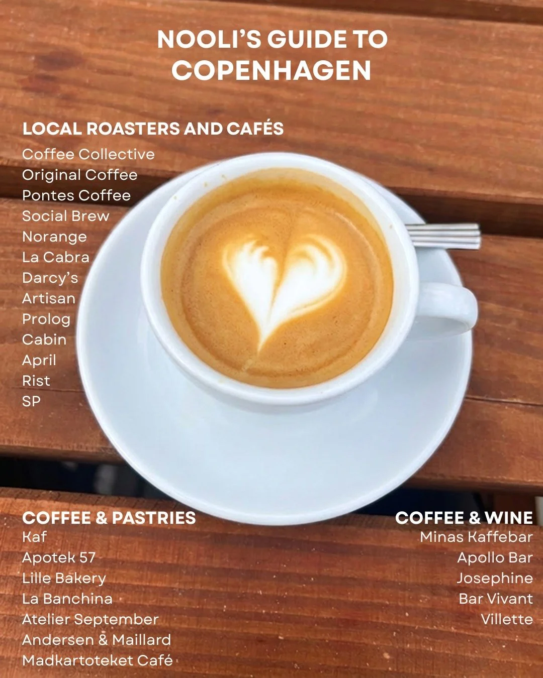 NOOLI&rsquo;s Guide to Copenhagen ☕️
A curated list of places you have to try in 2026, whether you&rsquo;re visiting for a weekend or rediscovering your own city 🇩🇰

From some of the world&rsquo;s most respected roasters to caf&eacute;s perfect for