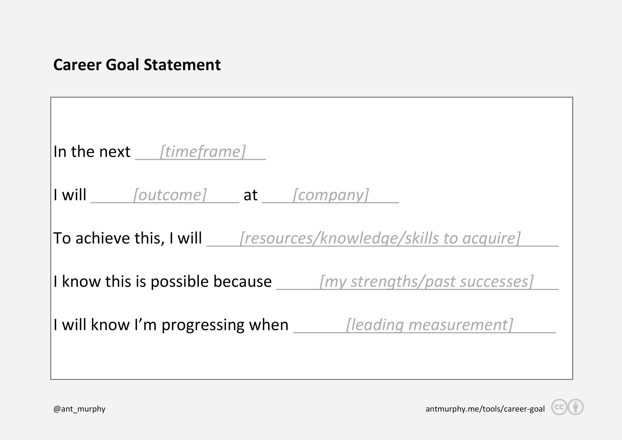 goal statement generator
