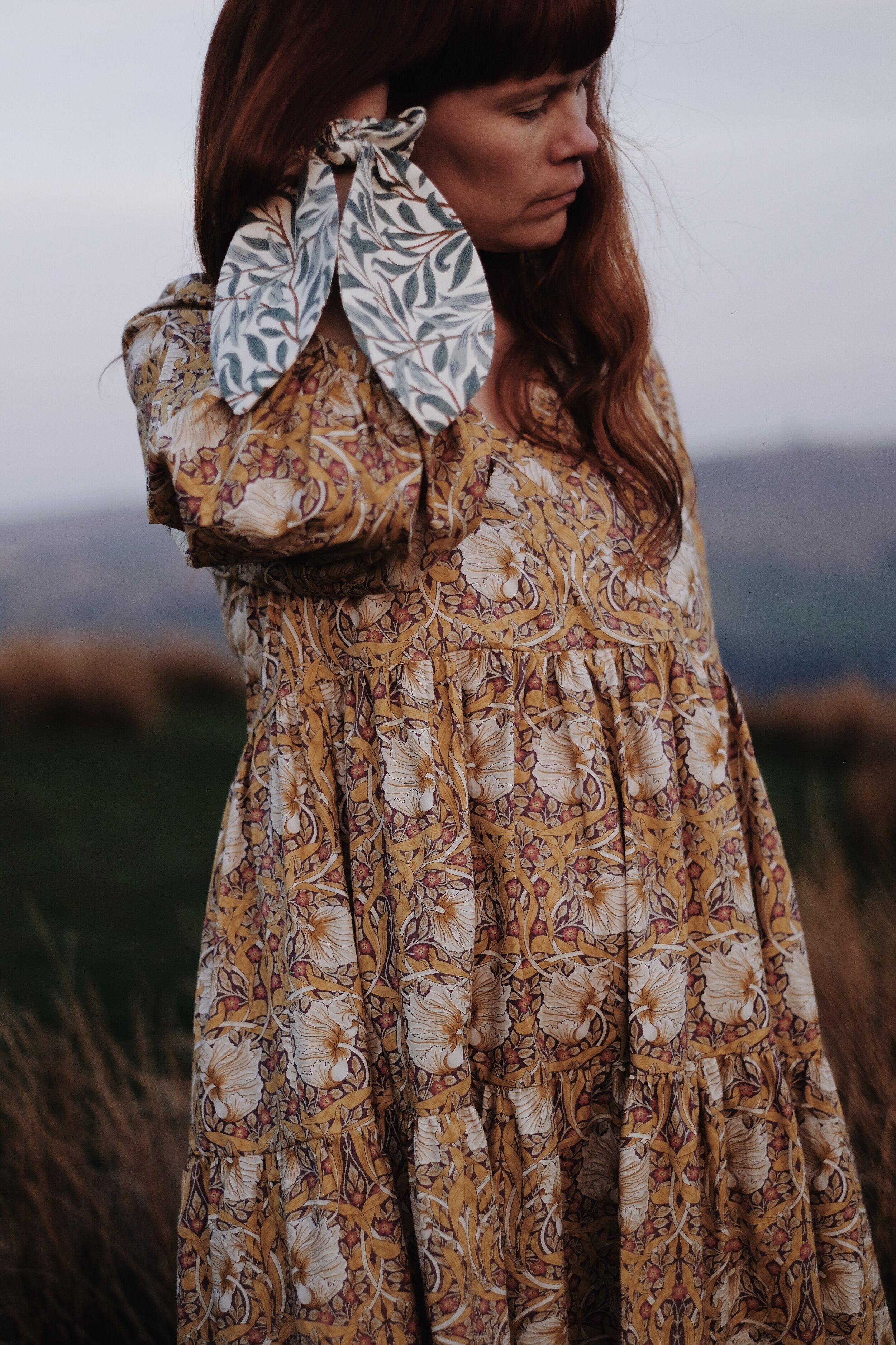 Gwendoline Dress in William Morris Print — Winifred J