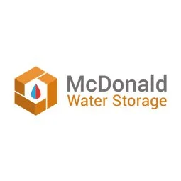 McDonald's Water Storage logo with a hexagonal icon and a water droplet