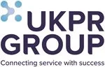 UKPR Group logo featuring bold text in dark blue