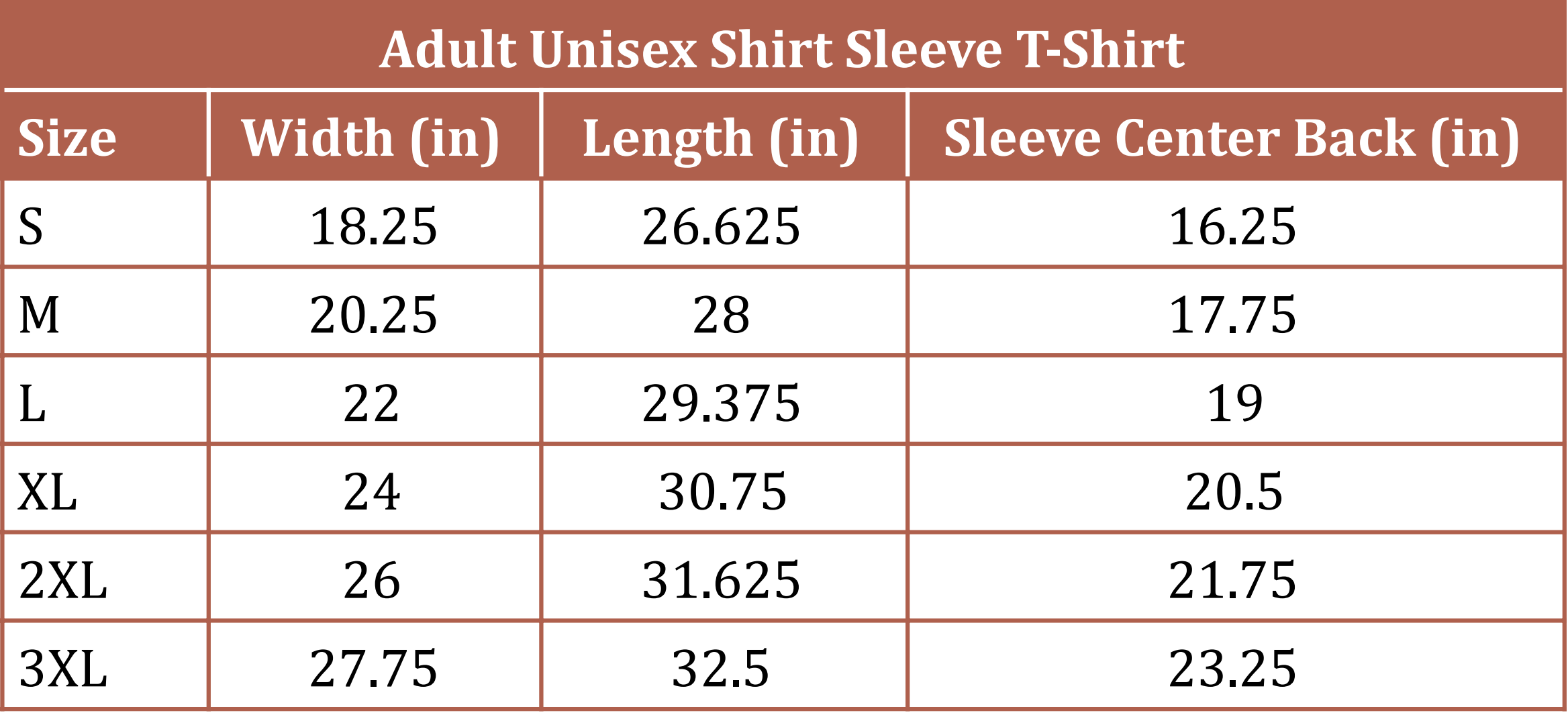 ADULT UNISEX SHORT SLEEVE