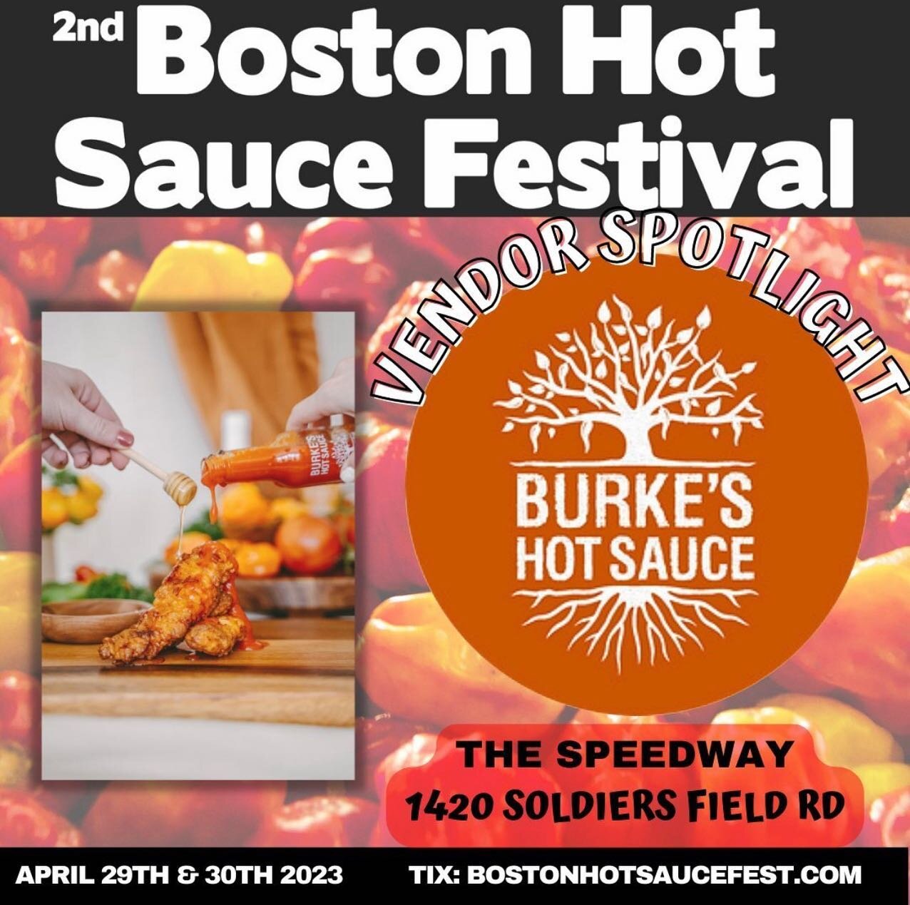 Important information about the Boston Hot Sauce Festival next weekend!! We&rsquo;re so excited!!! 🥳

The 2nd Annual Boston Hot Sauce Festival will take place at the incredible Garage B at The Speedway, and will have four amazing sessions!

DATE:&nb