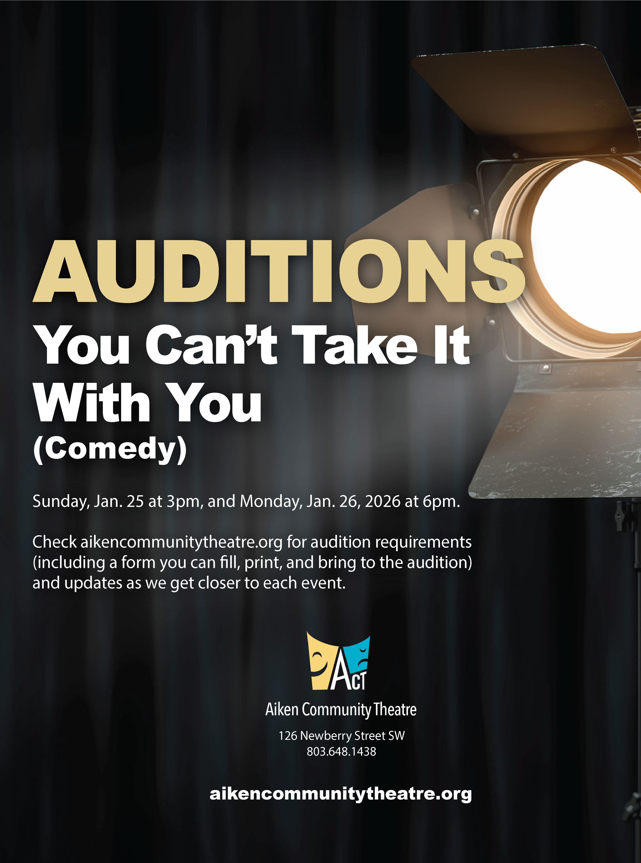 Auditions for "You Can't Take It With You"