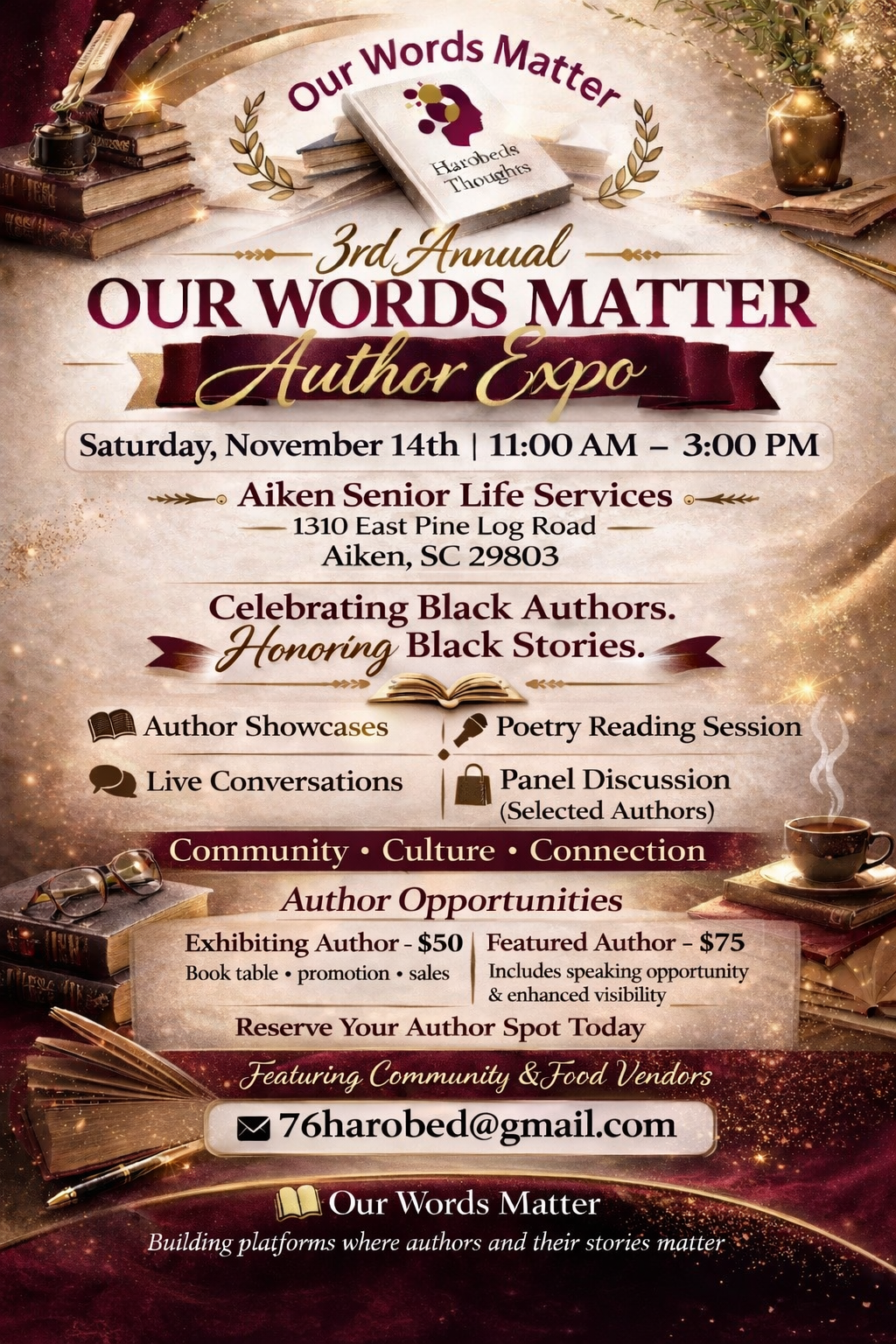 3rd Annual Our Words Matter Author Expo