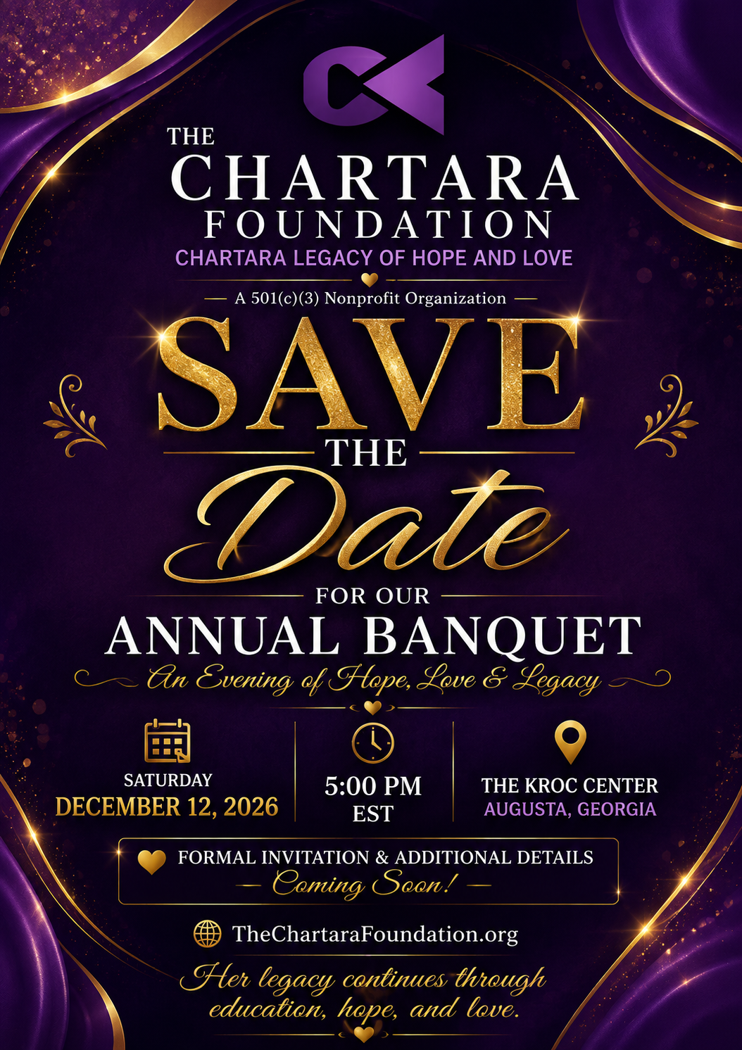 The Chartara Foundation Annual Banquet