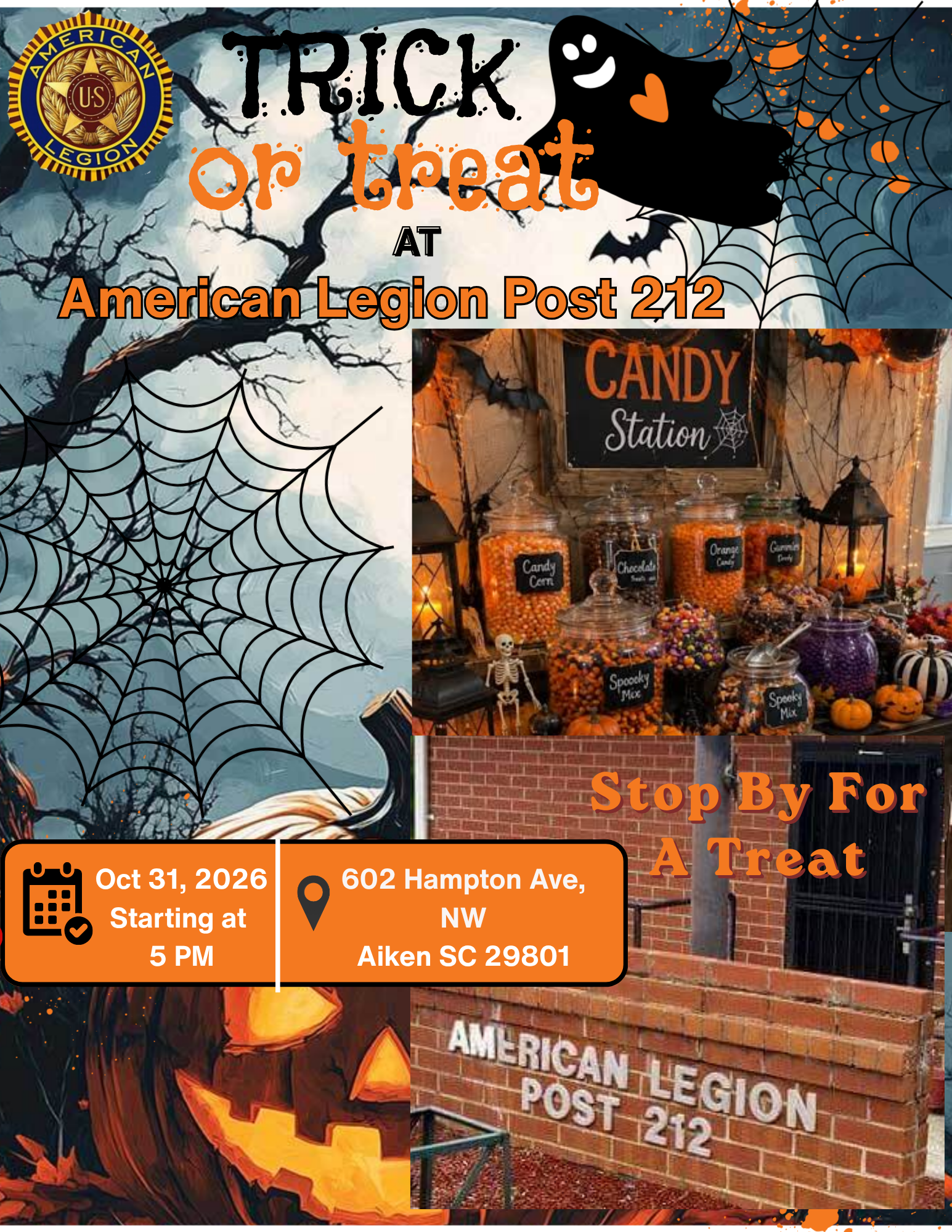 Trick or Treat at American Legion Post 212