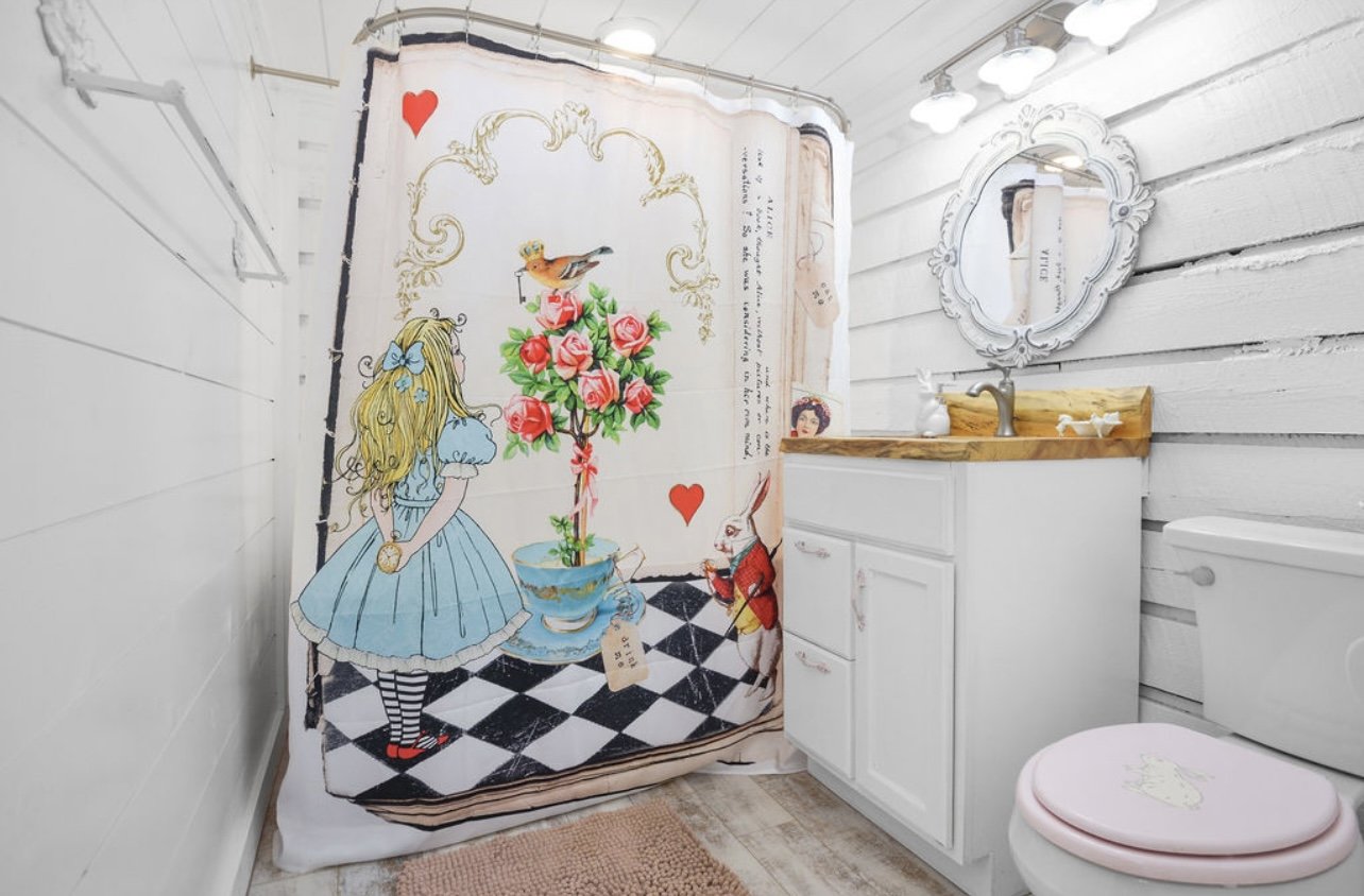 Magical Mountain Resorts Alice's White Bunny Cottage Bathroom 2.jpg