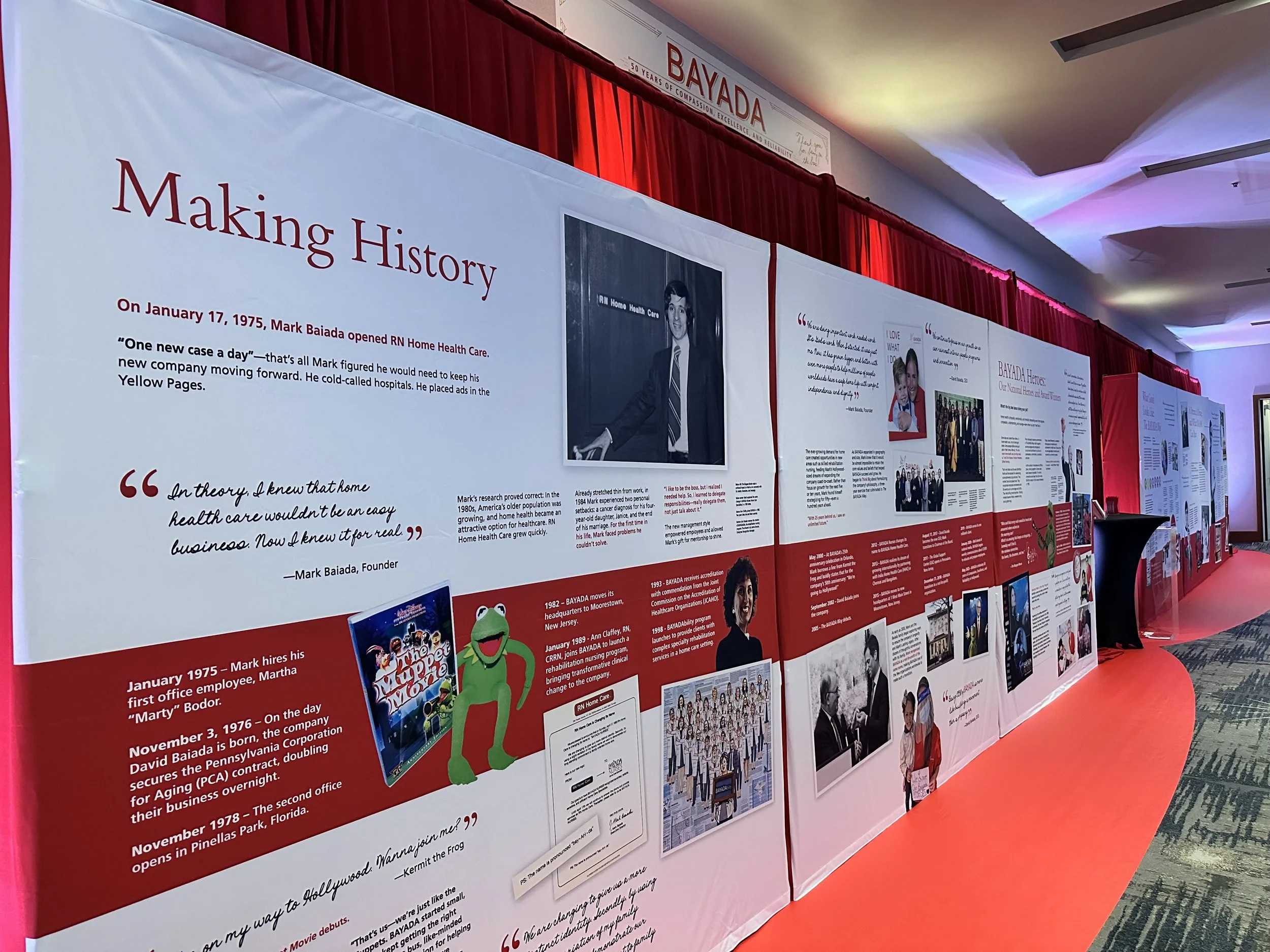 BAYADA Home Health Temporary History Exhibit