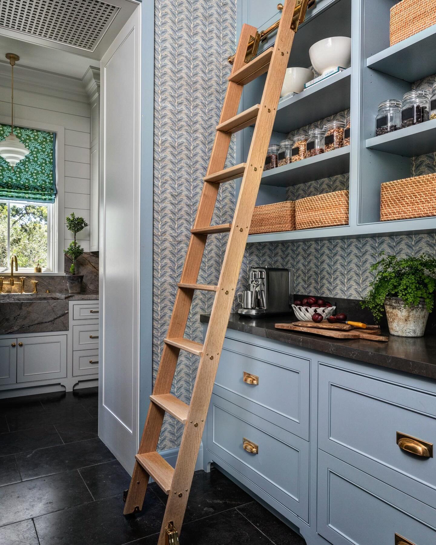 Rolling library ladders aren&rsquo;t just for libraries!  A stunning pantry by @shotzeliuzzi and @reagan_andre_architecture . Photos by @juliesoefer. 

What do you dream of?  We should be working together!  Call us. 

#libraryladder #rollingladder #p