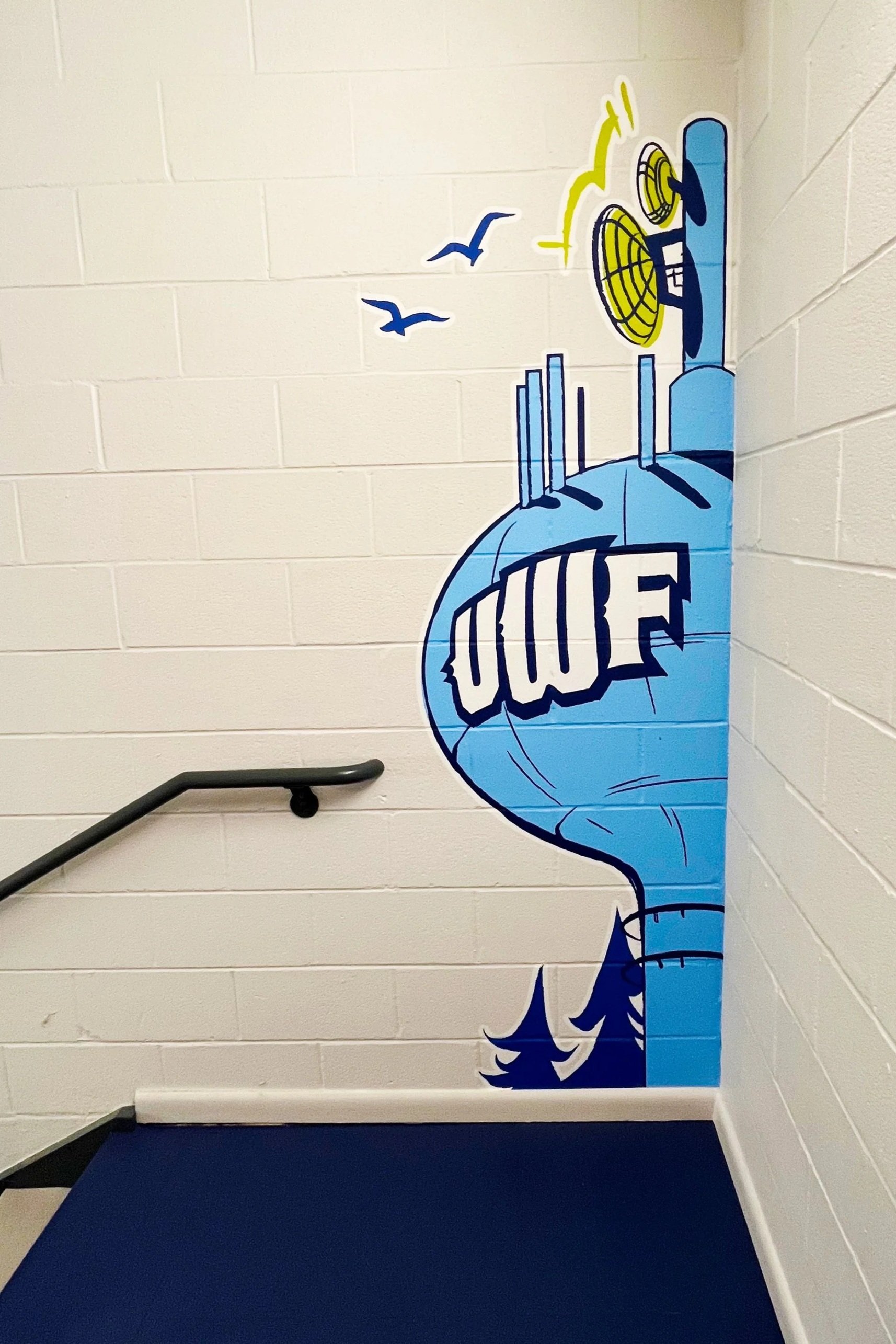 Photo of Second Floor Mural: UWF Water Tower