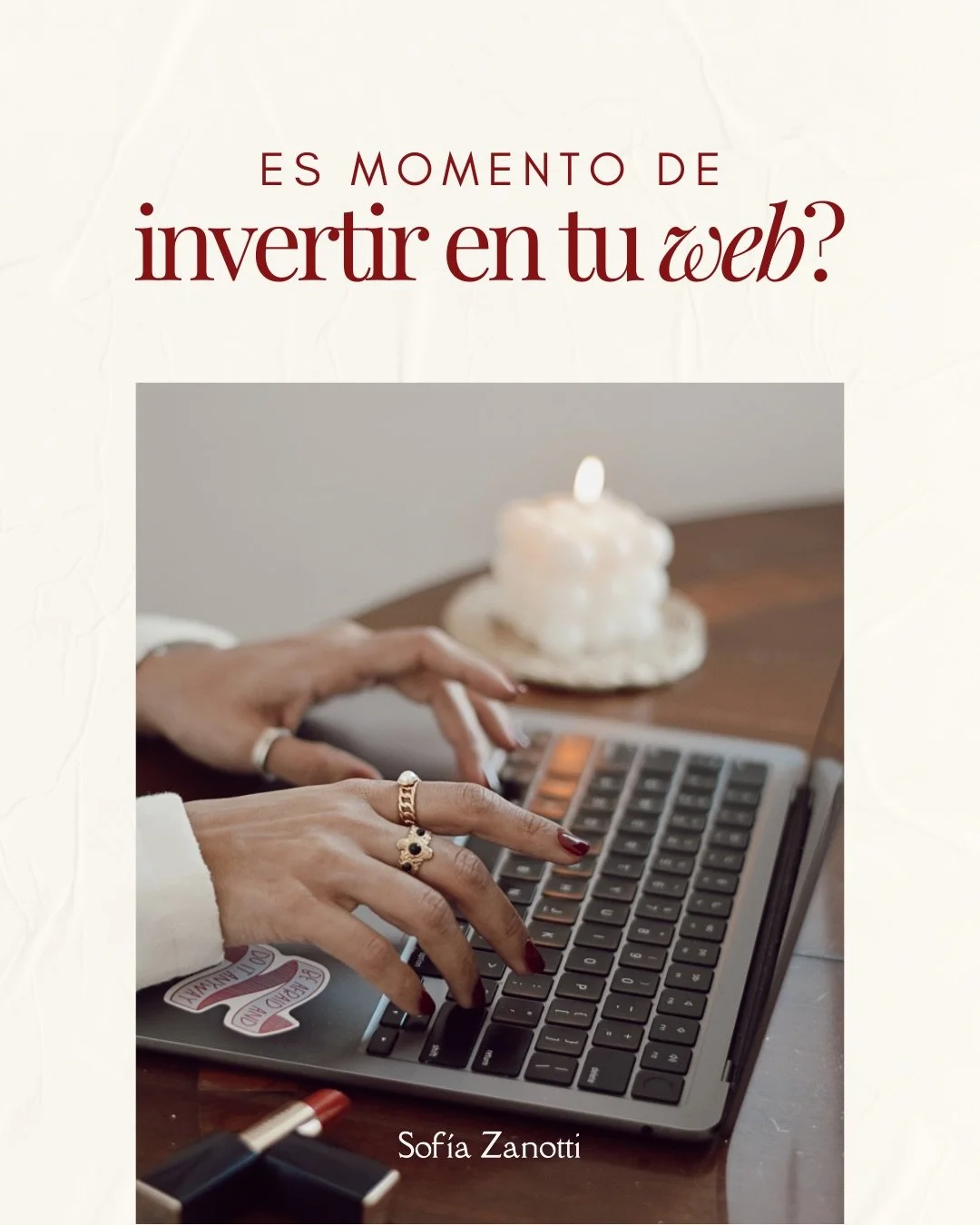 Pod&eacute;s terminar el a&ntilde;o con tu web lista 😎 

Me ali&eacute; con @jorgetercarioli para que el dise&ntilde;o sea hermos&iacute;simo 🤍 

Tenemos 5 cupos 👀. Si te interesa, escribime por dm y agendamos una call para conocer tu marca y nece