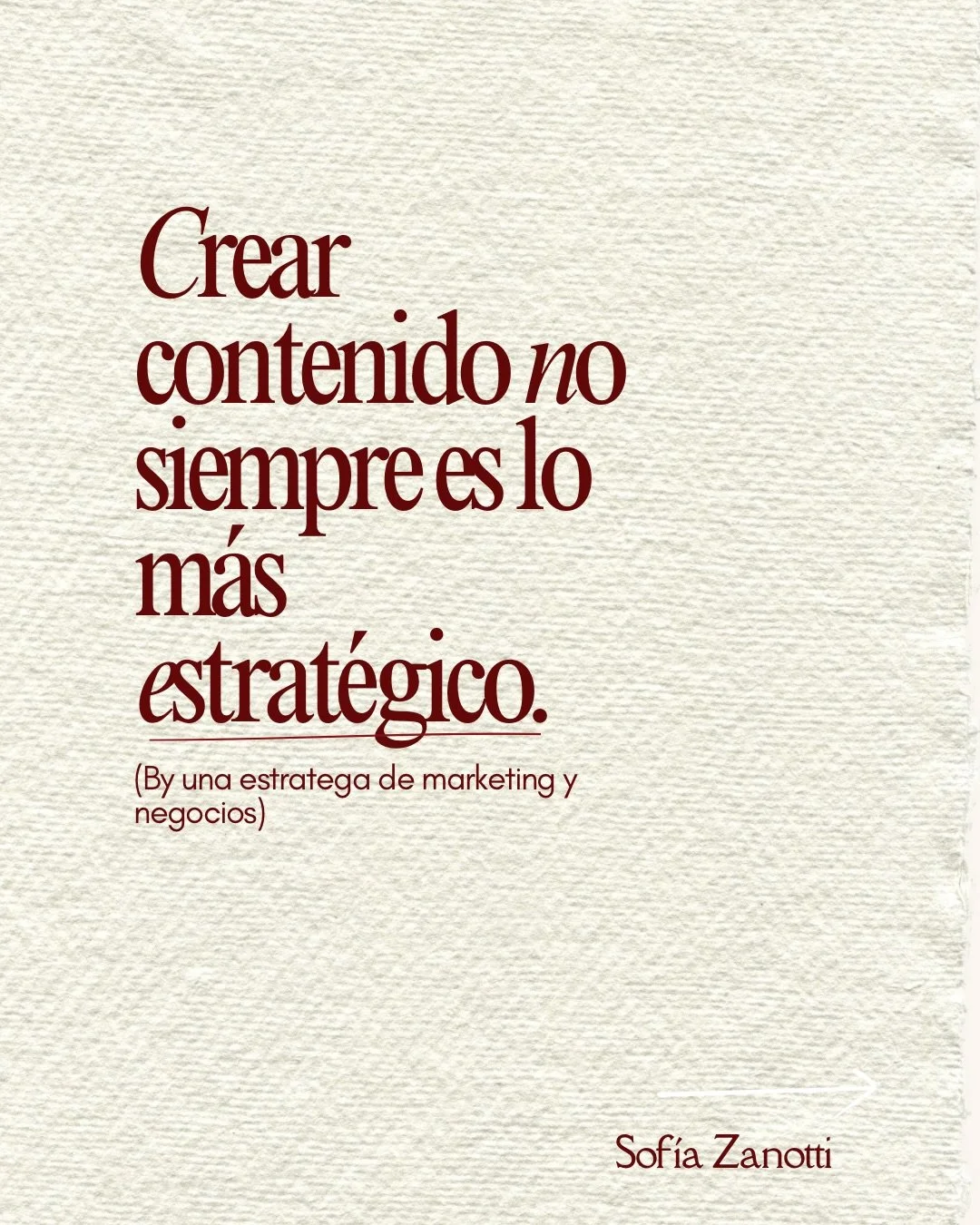 Antes de crear tu pr&oacute;ximo contenido, hacete estas 5 preguntas:

1. &iquest;Qu&eacute; quiero que pase gracias a mi presencia digital?
 M&aacute;s clientes, posicionamiento, comunidad, alianzas, oportunidades&hellip; &ldquo;crecer&rdquo; no es 