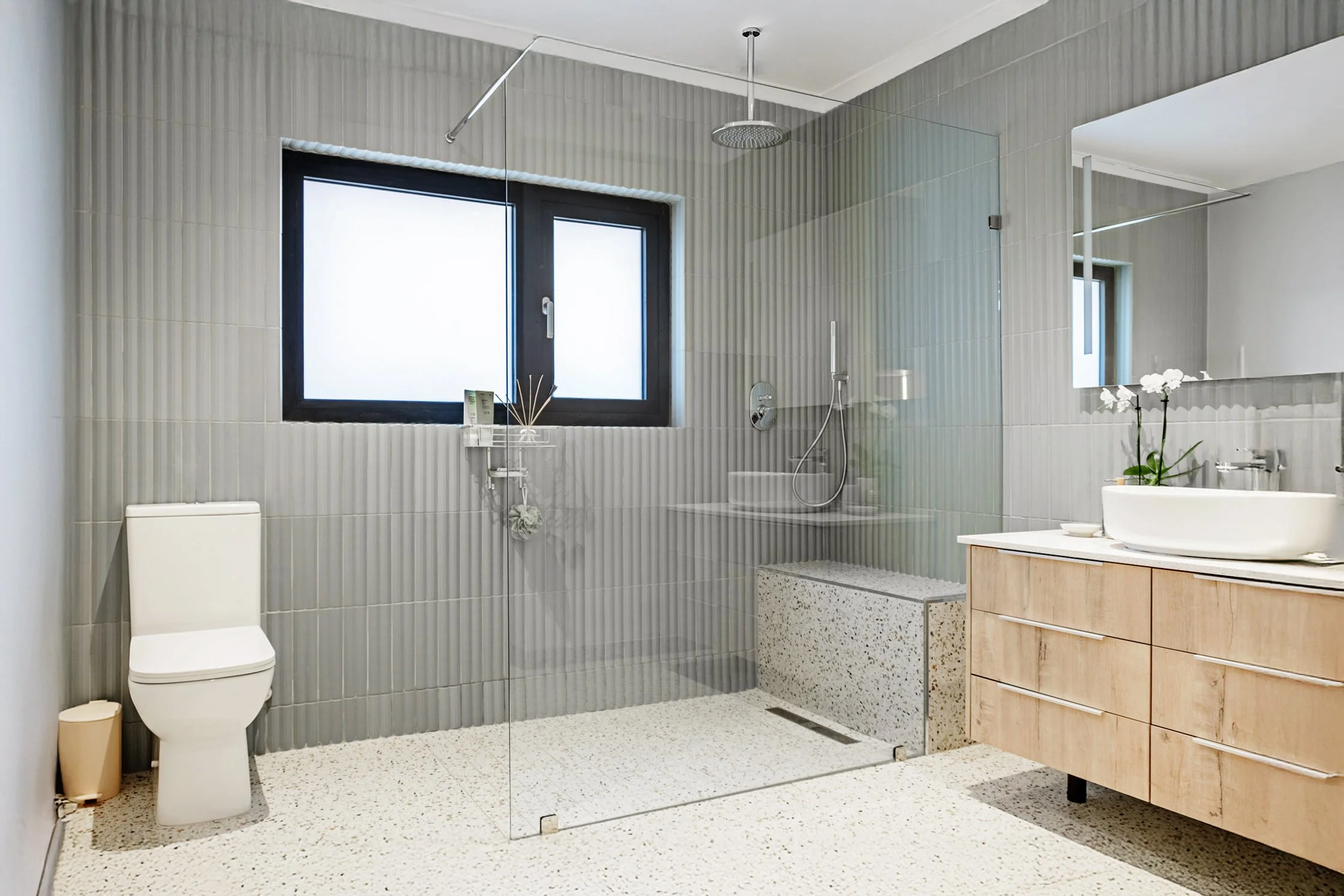 House P's family bathroom