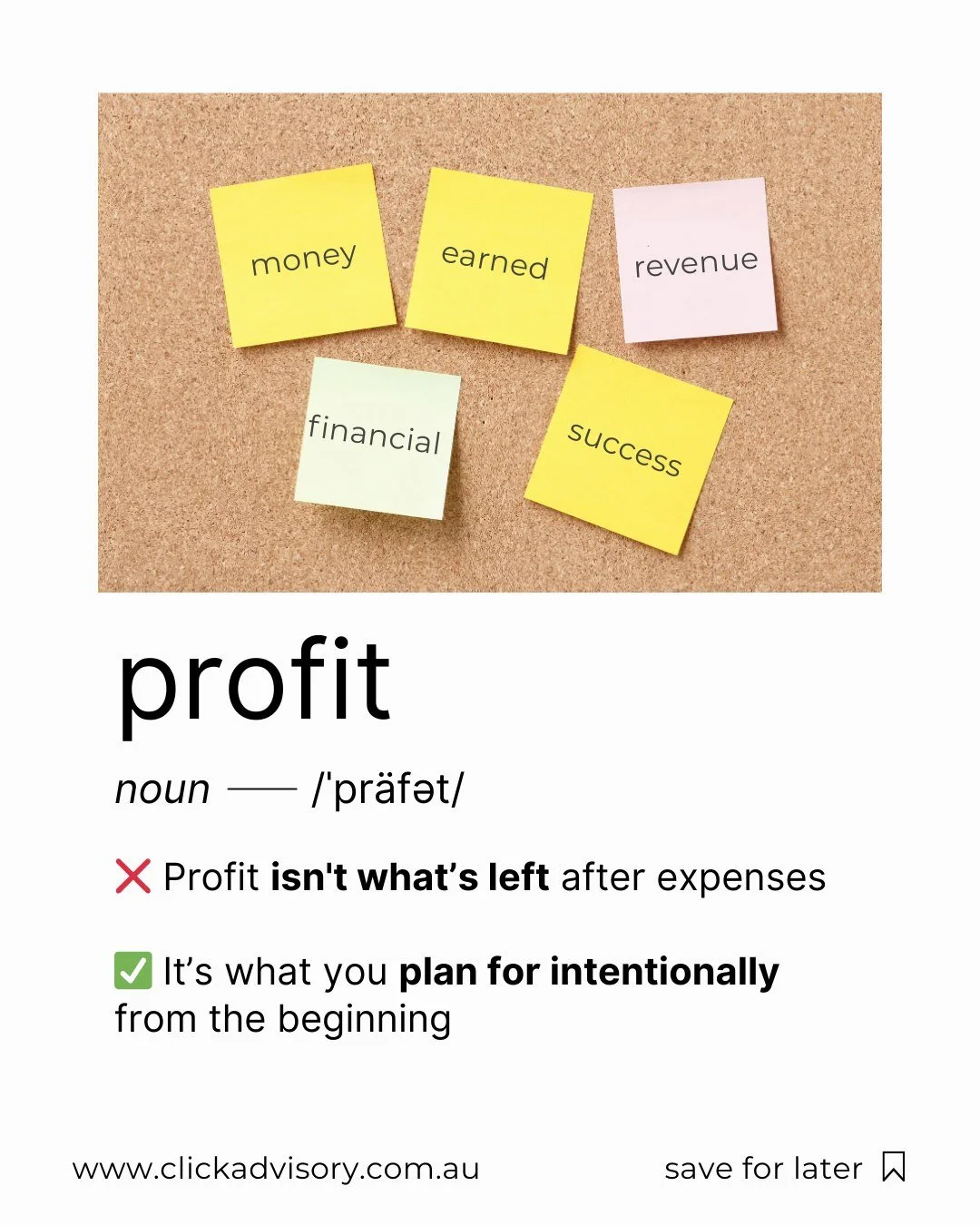 Waiting to see what’s left after expenses isn’t a strategy.
Building a profitable business starts with setting clear goals, paying yourself first, and making decisions that support long-term growth.
Profit is a priority not an afterthou