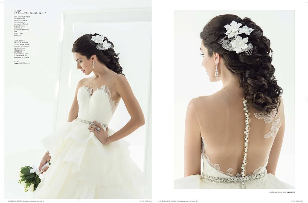Loreal Professional 2014 Bridal Edition for LOfficiel ME with Istana Jewelry
