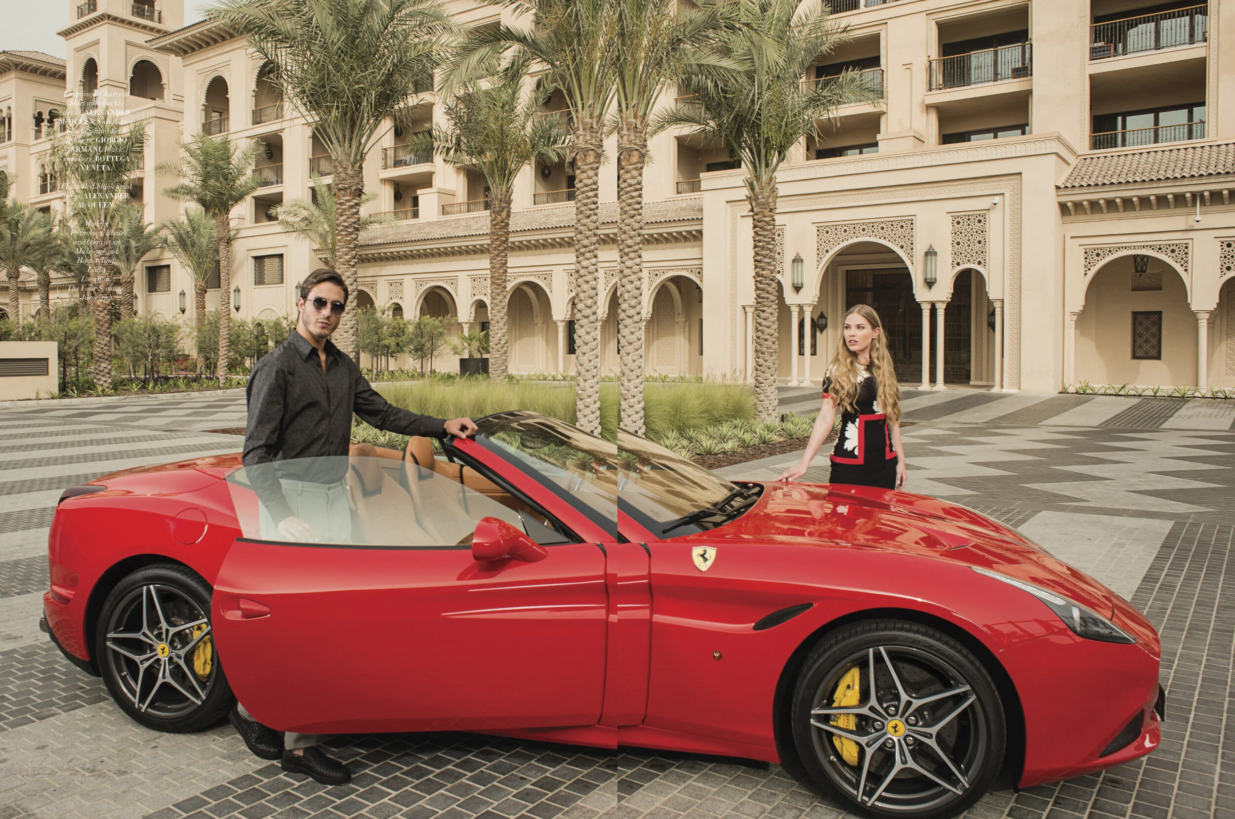 Ferrari California T editorial for LOfficiel ME