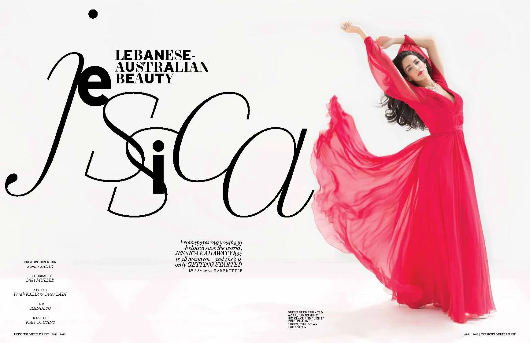 Jessica Kahawaty for LOfficiel Middle East