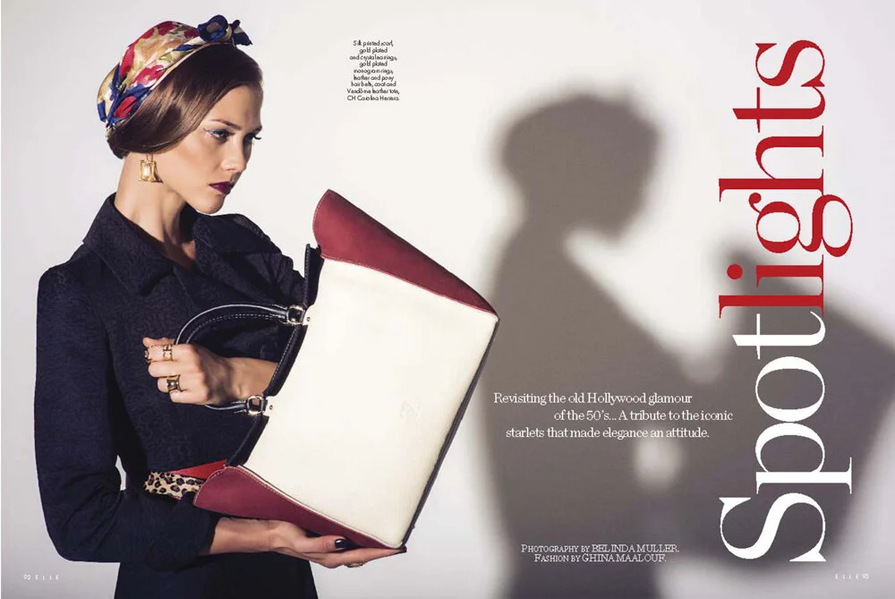 Carolina Herrera editorial for Elle Arabia
