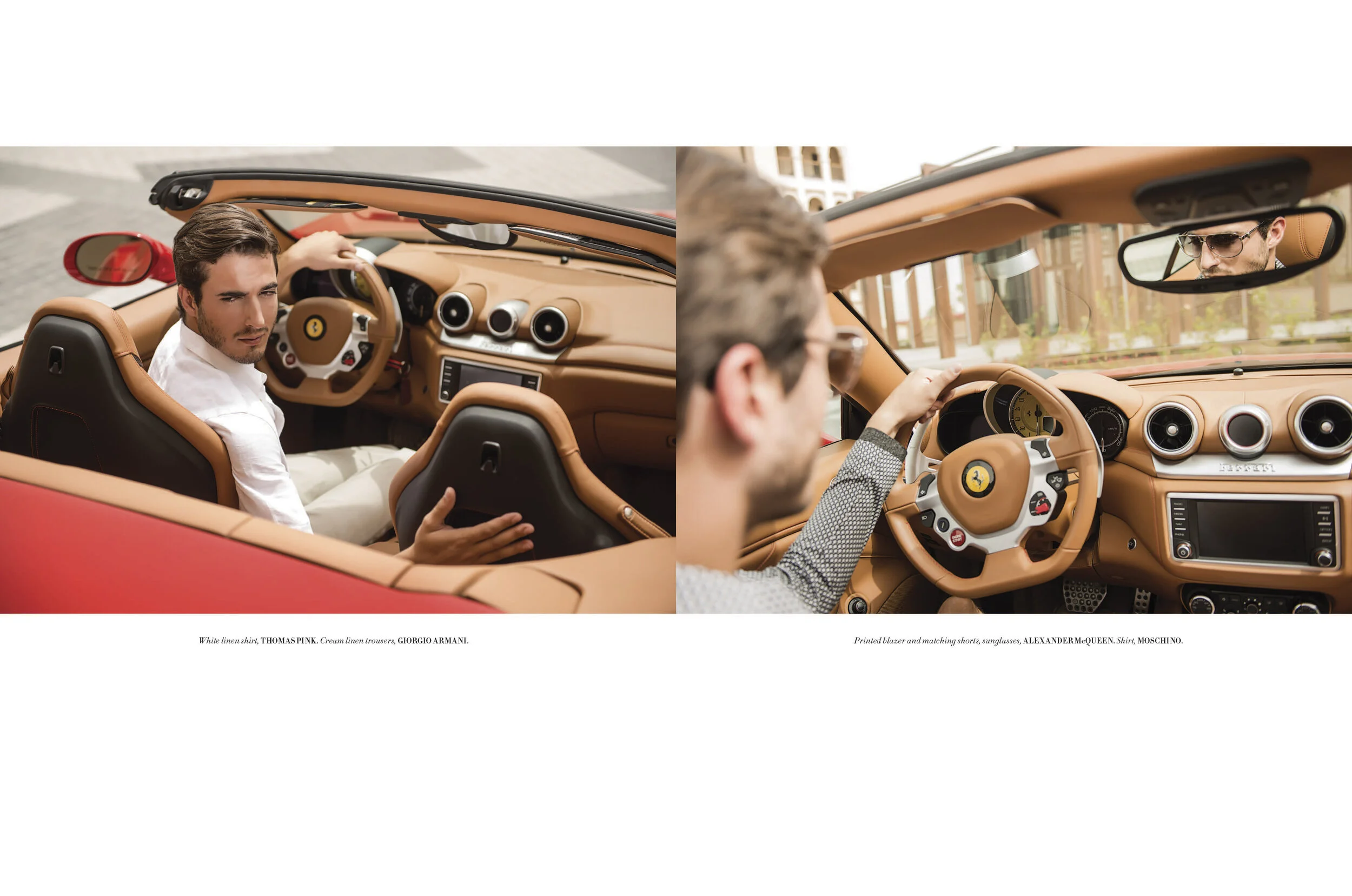 Ferrari California T editorial for LOfficiel ME