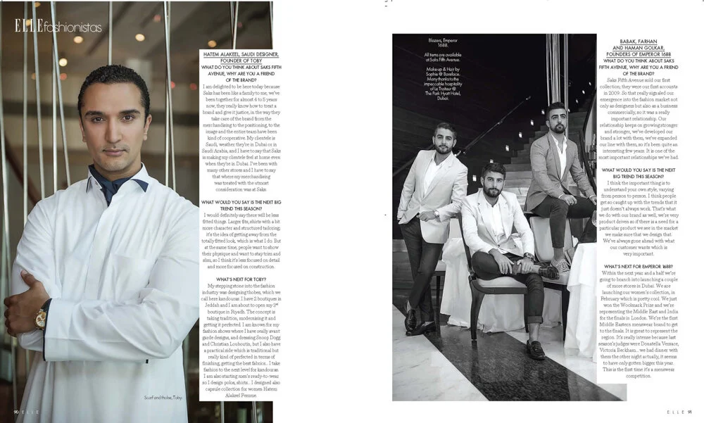 Saks Fifth Avenue ME 10 year anniversary in Elle Arabia