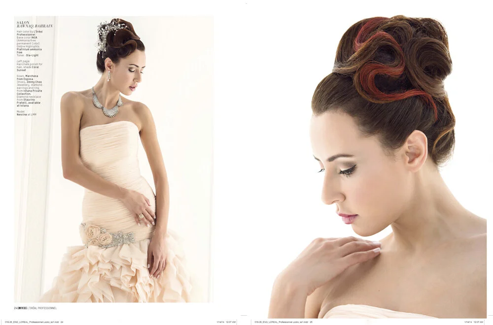 Loreal Professional 2014 Bridal Edition for LOfficiel ME with Istana Jewelry