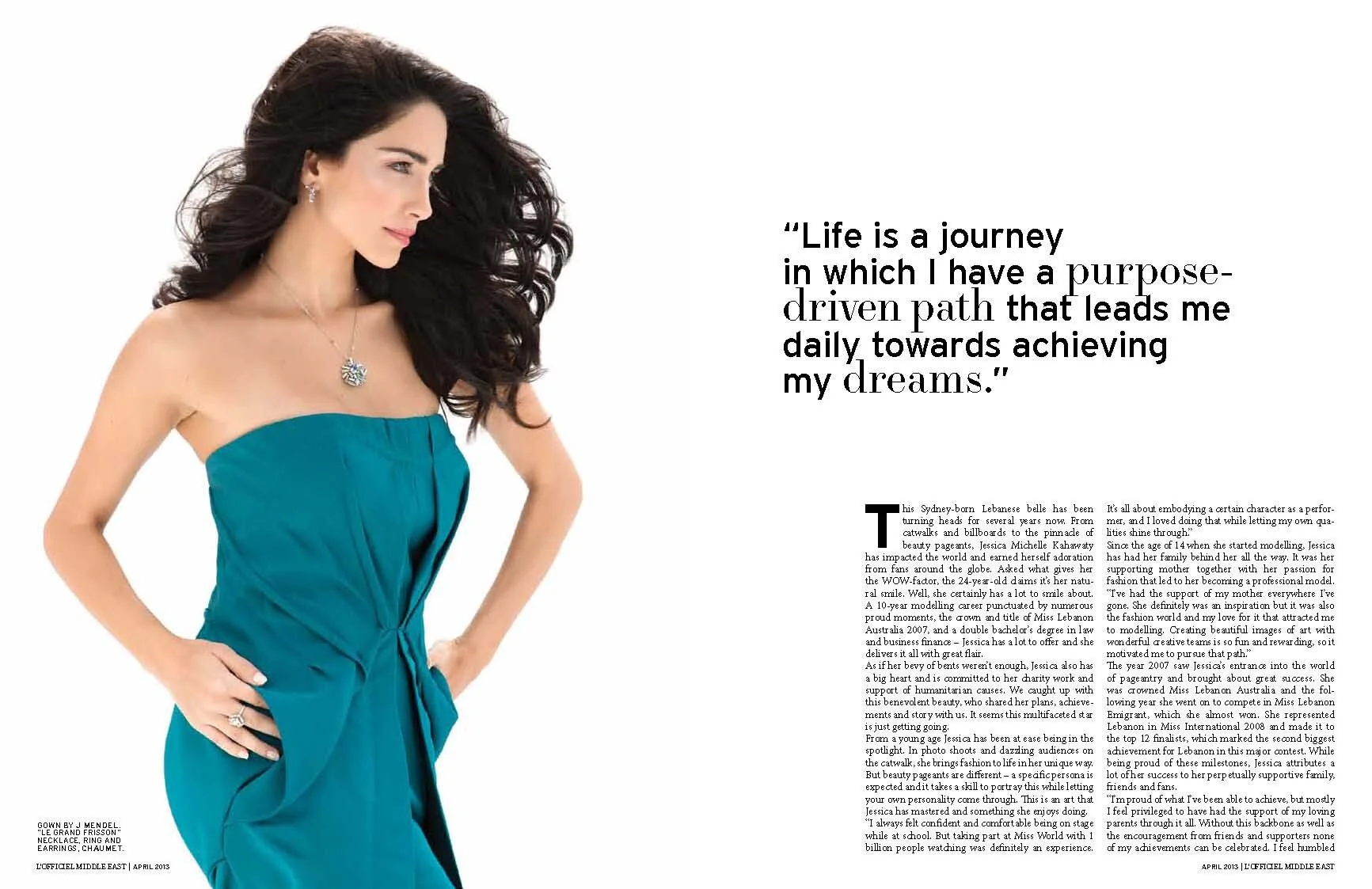 Jessica Kahawaty for LOfficiel Middle East