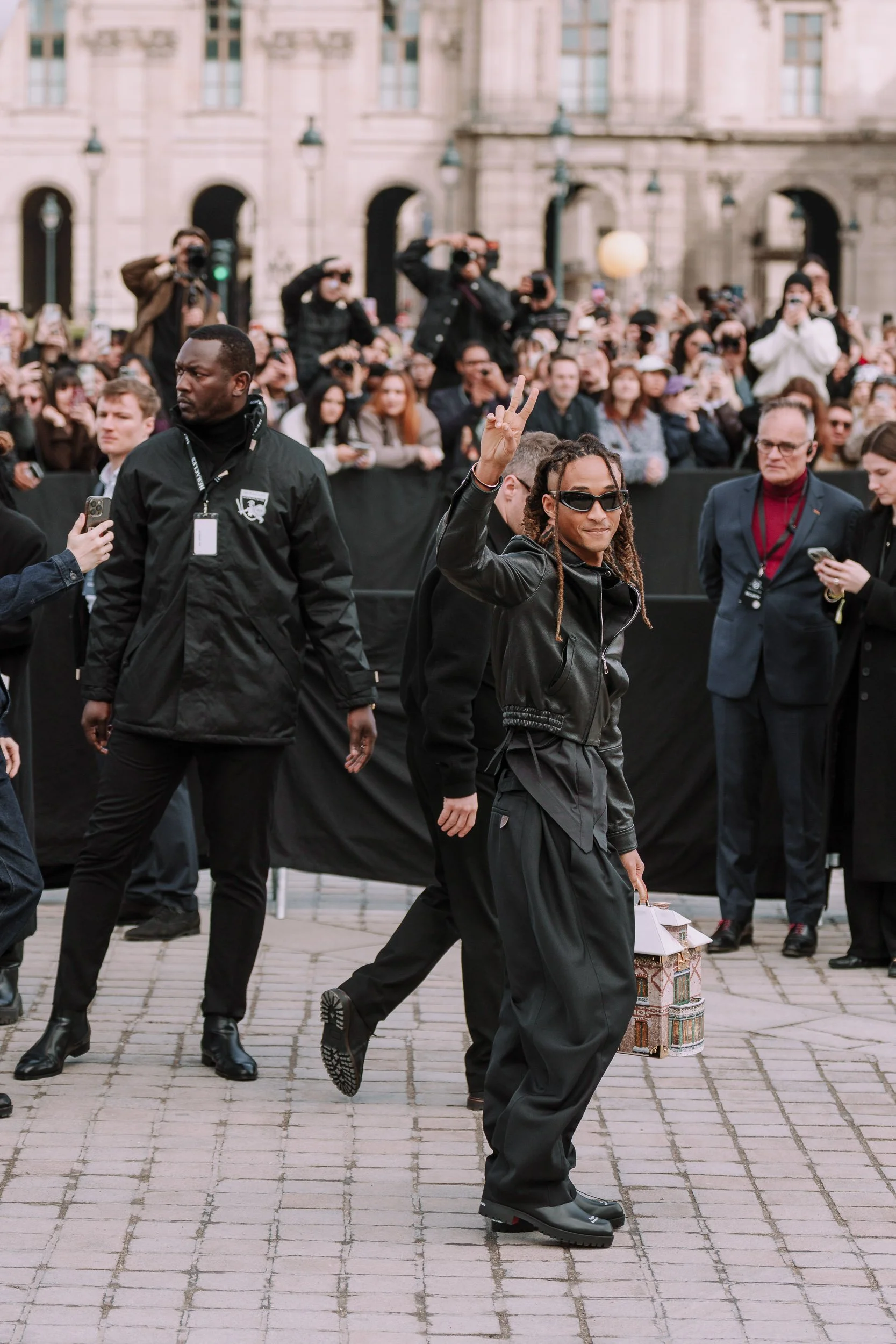 Jaden Smith at Louis Vuitton Fall Winter 2026 fashion week photographed by Kyle C Photography