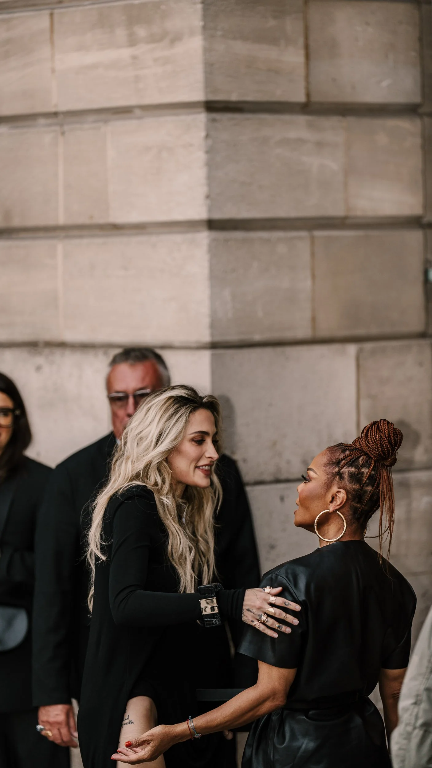 Paris Jackson and Janet Jackson at Tom Ford Spring Summer 2026 Paris Fashion Week photographed by Kyle C Photography