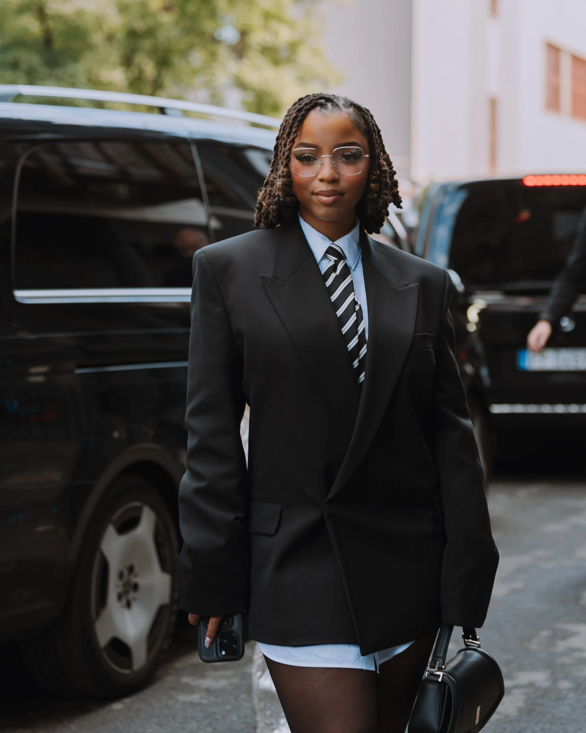 Chloe Bailey at BOSS Spring Summer 2026 Milan Fashion Week photographed by Kyle C Photography
