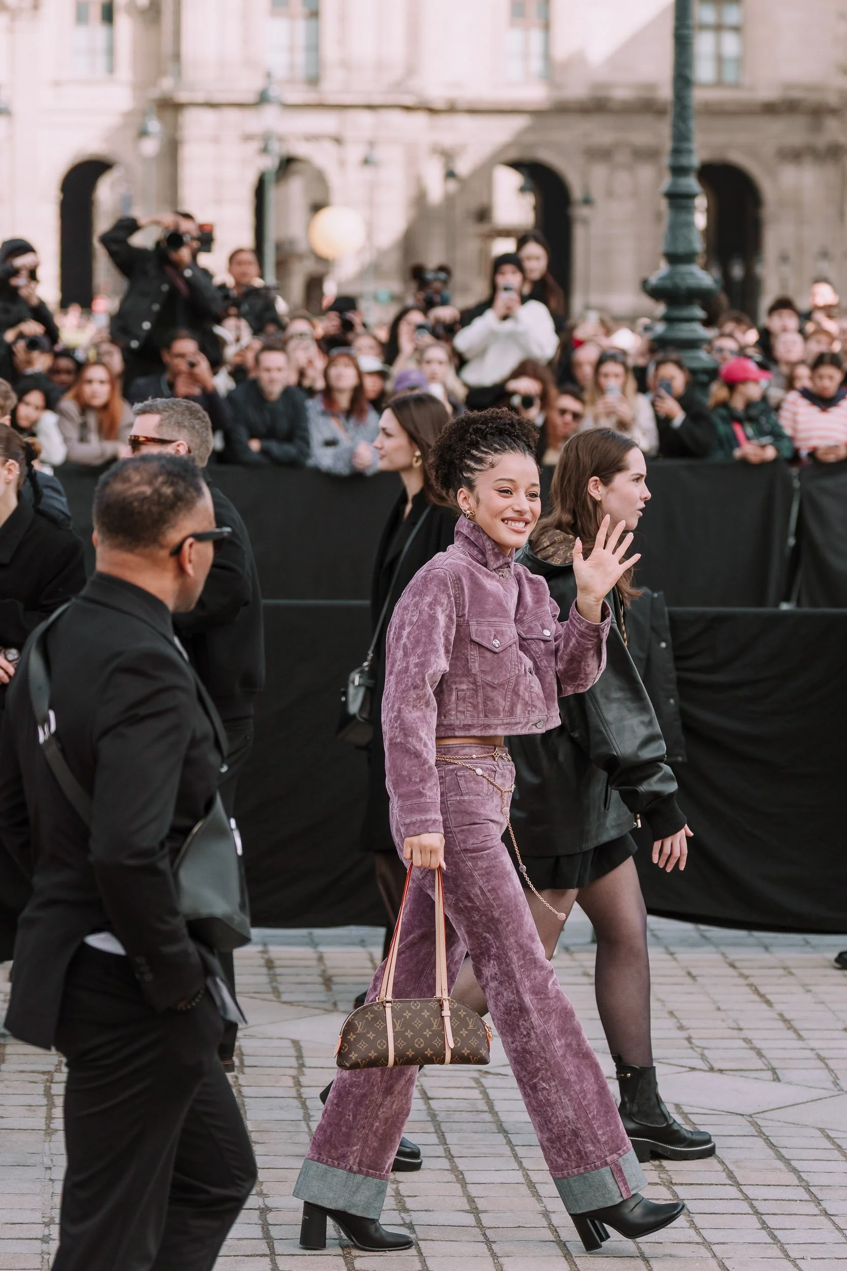 Chase Infiniti at Louis Vuitton Fall Winter 2026 Fashion Week photographed by Kyle C Photography