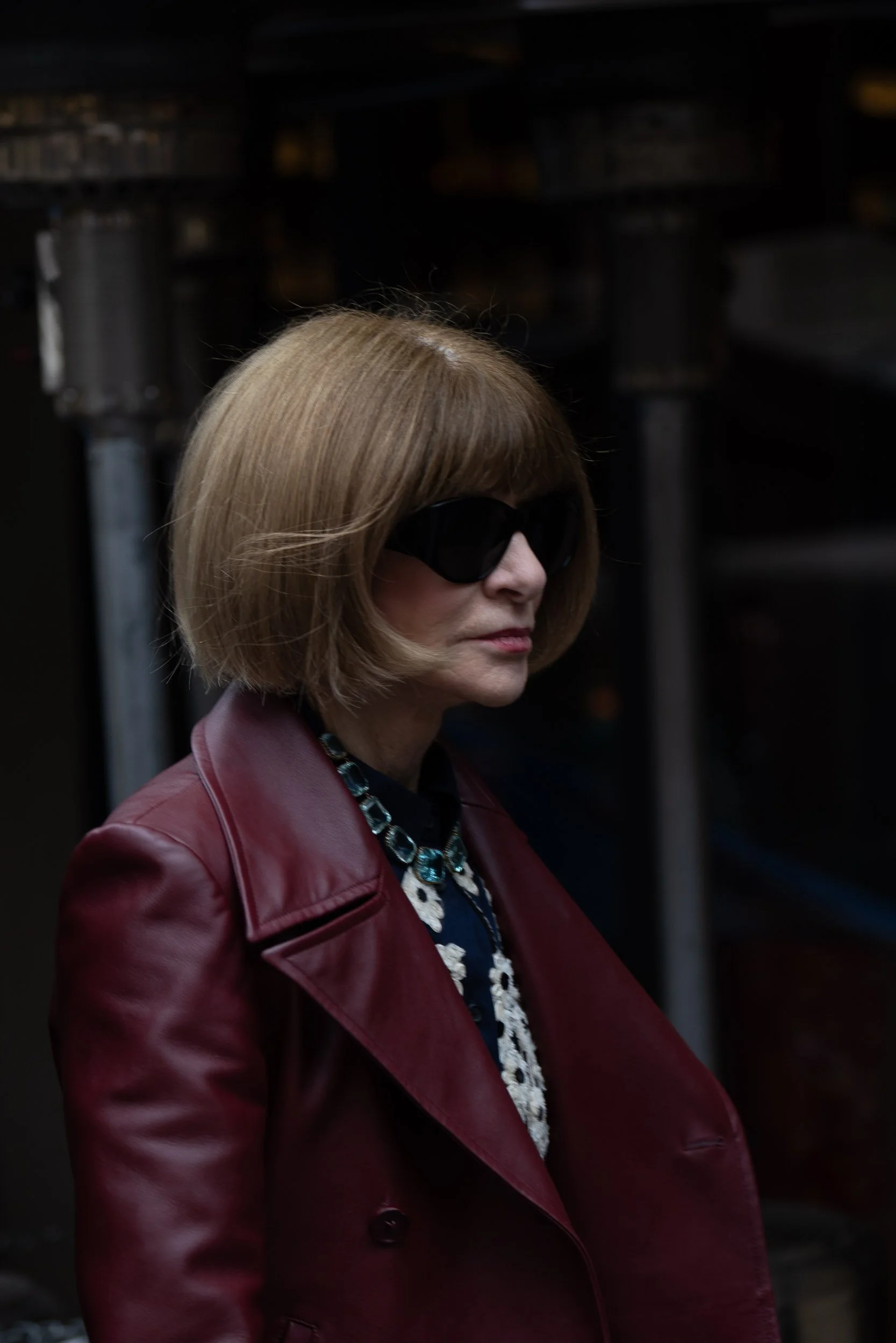 Anna Wintour arriving at Ferrari Milan Fashion Week photographed by Kyle C Photography