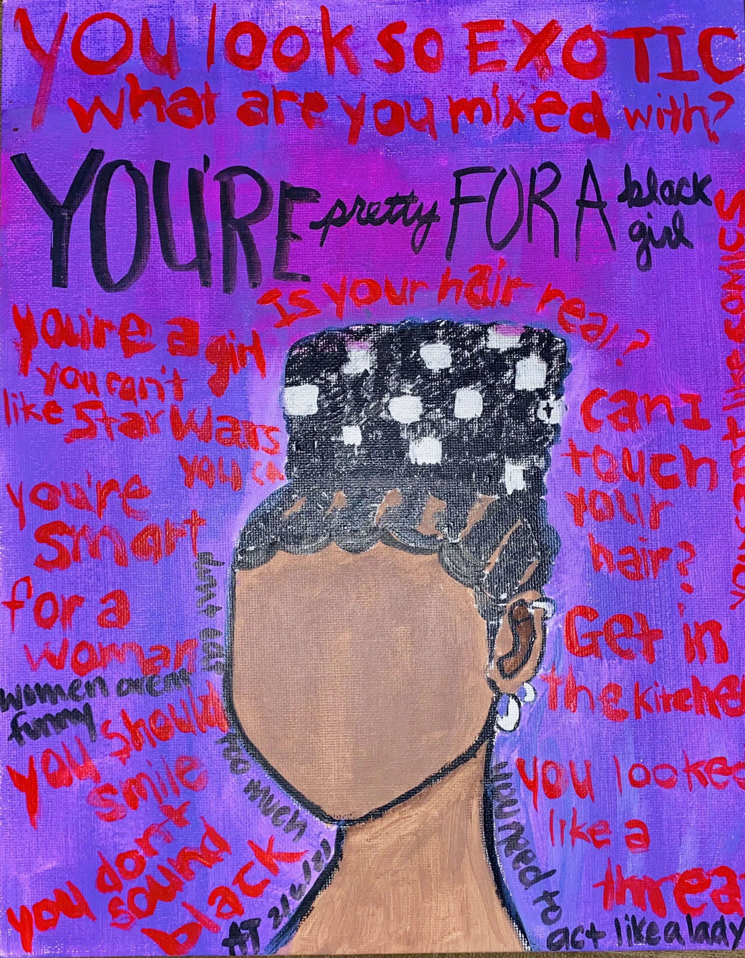Annissa Terry, an African American woman expresses how others see and interact with her through harmful stereotypes as a Black woman.