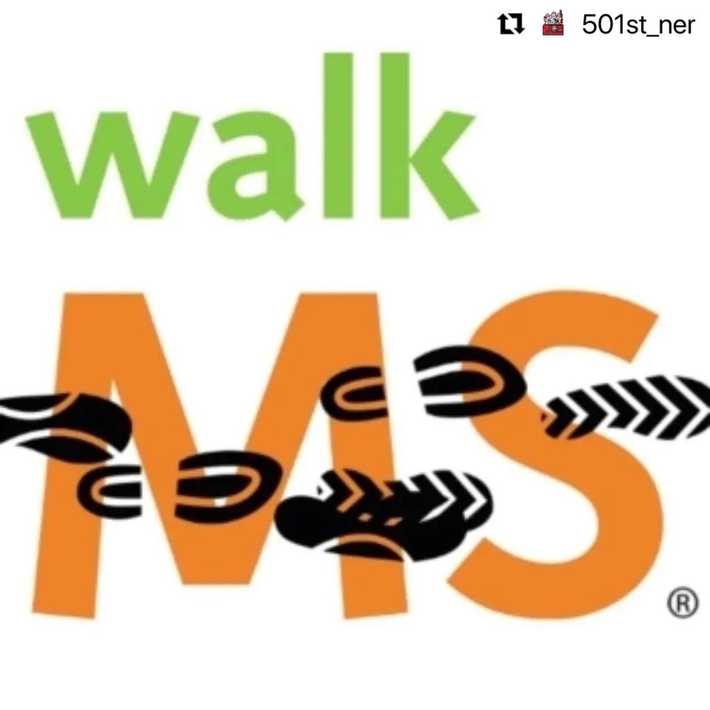 On April 29th, members of the @501st_ner and Devaron Base will be participating in #WalkMS in Seaside Park, NJ. We will be walking in costume for both the challenge and to bring attention to the cause. Please share, if you see fit, and if you would l