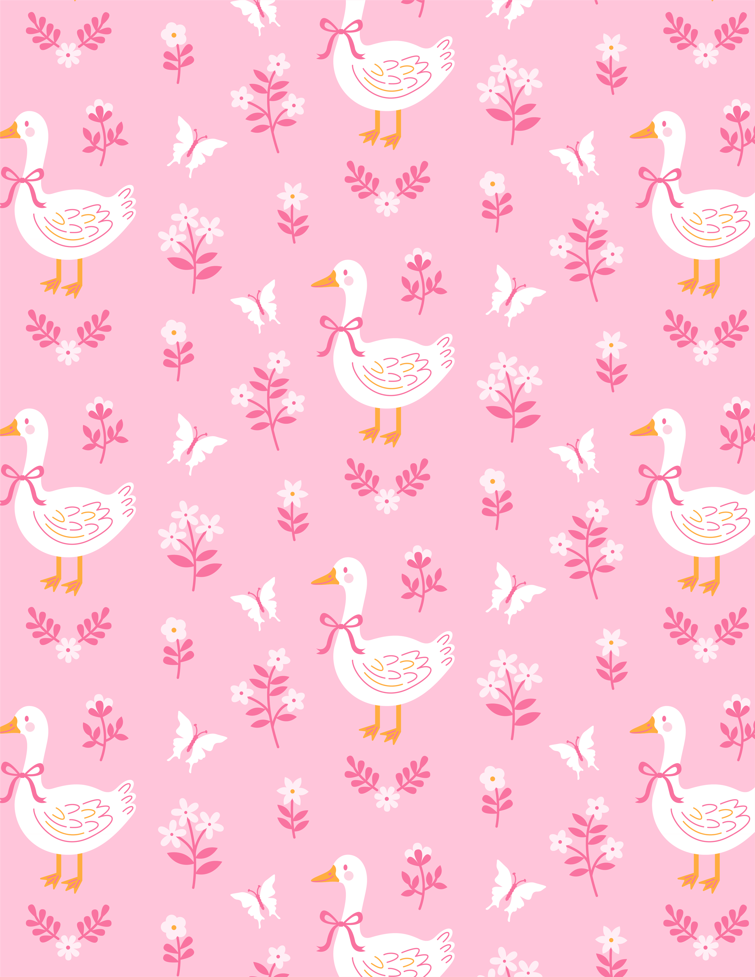 Cottage Garden Geese - Pink.png