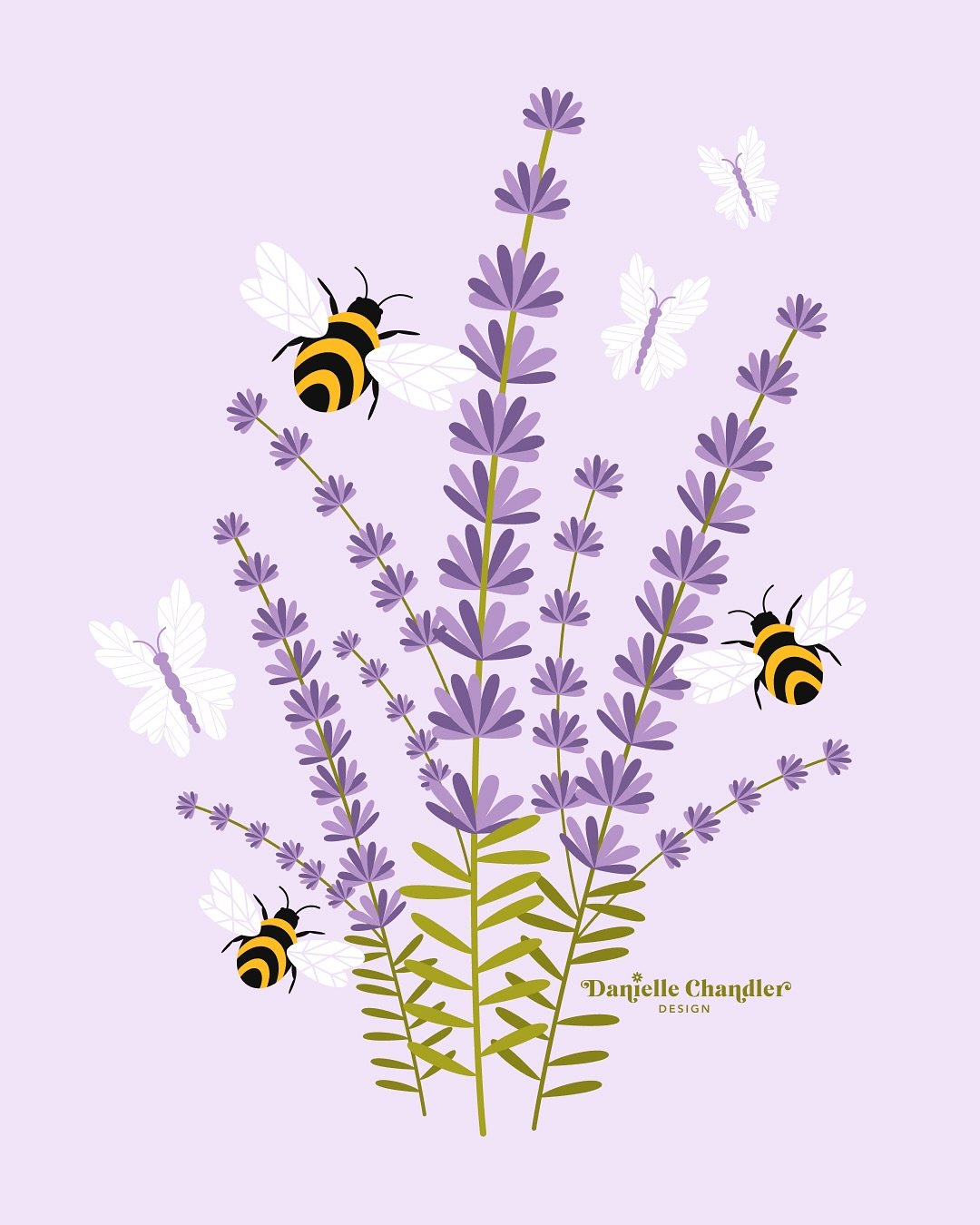 Lovely lavender and buzzy buddies 🪻🐝

This illustration was inspired by the dreamy fields of the South of France and here in Washington, the soothing scent that lingers in the air, and the gentle hum of bees who love it just as much as I do.

Basic