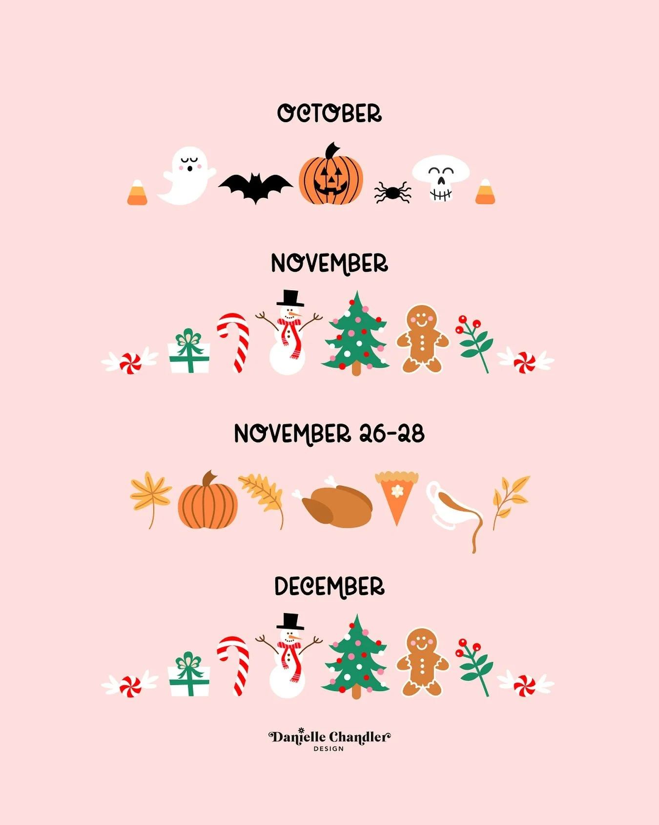 &lsquo;Tis the season 🎃🎄🍁🎅🏼