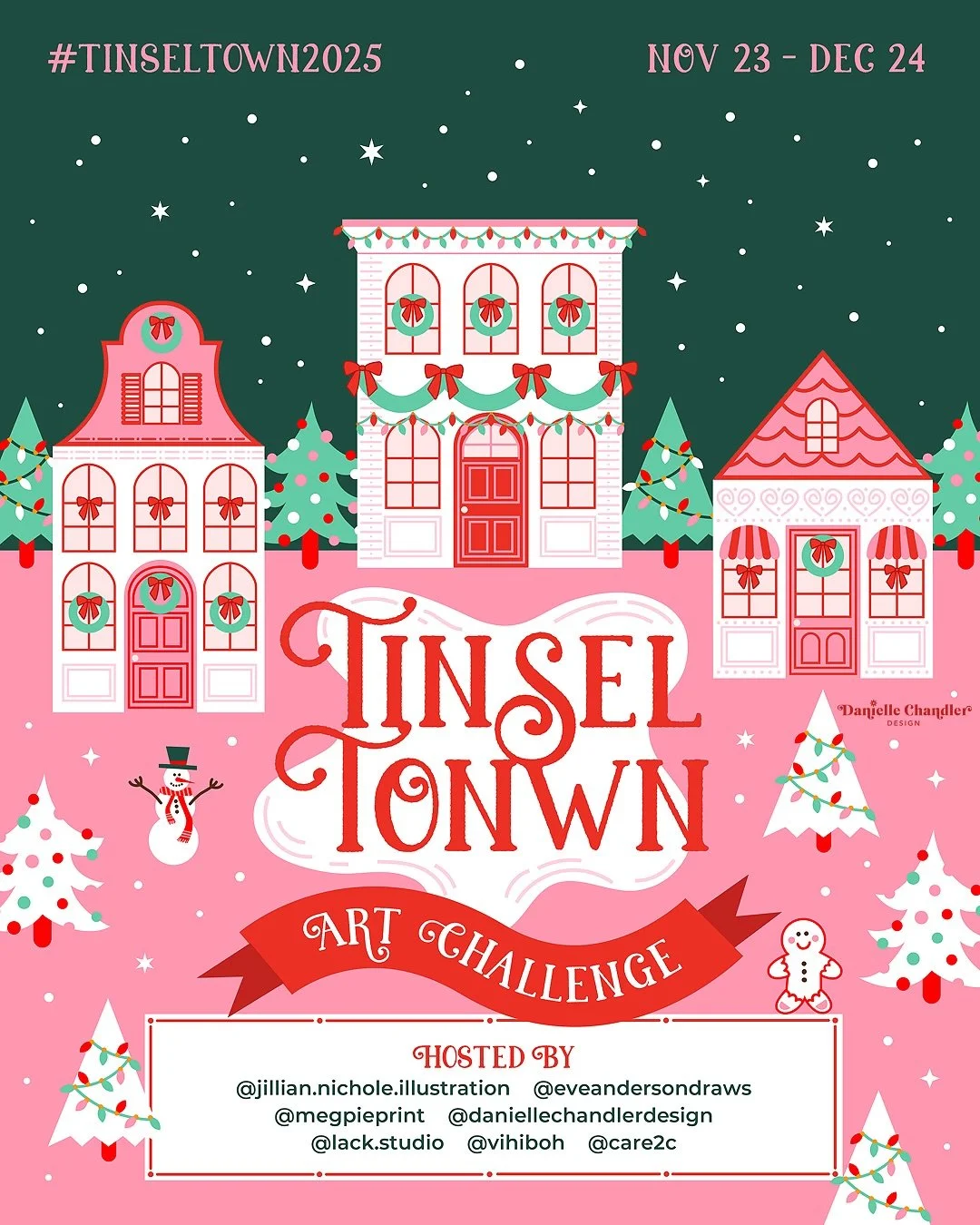 Take me to Tinsel Town 🎄🎅🏼🍭

Join me and my other lovely hosts for #TinselTown2025, a festive art challenge where you&rsquo;ll dream up a cozy winter village that feels straight out of your favorite Christmas movie! You&rsquo;ll wander through ch