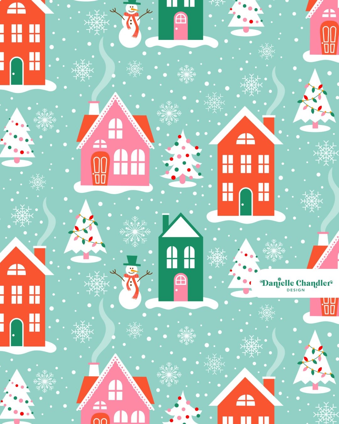 A colorful Christmas village full of cozy cottages, twinkle lights, snowmen, and snowy magic ❄️🎄🏠 Sharing this as inspiration for the #TinselTown2025 art challenge starting tomorrow! Are you going to join us?!

This design blends colorful Christmas