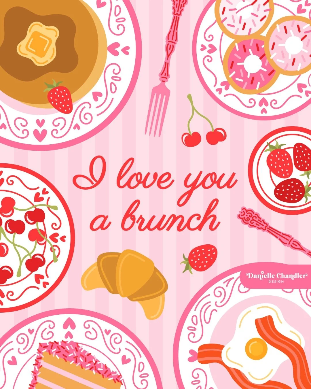 I love you a brunch 🥞💖🍒

Kicking off the first day of the Valentine&rsquo;s Day art challenge I&rsquo;m co-hosting with a lovely group of artists and designers! Check out the prompt list and join us for some sweet and punny fun #loveatfirstbiteart