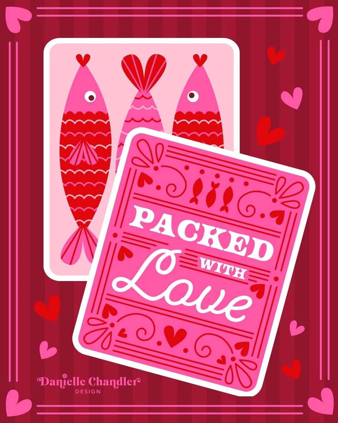 Packed with love 🐟💖

A sardine valentine is on the menu today for #loveatfirstbiteart! 
Hosts: @daniellechandlerdesign @bee_creates @papergrapeprints @irisandsea @goodtype @katiemadethat @ilanagriffo 

🏷️ [ fish illustration &bull; greeting card &