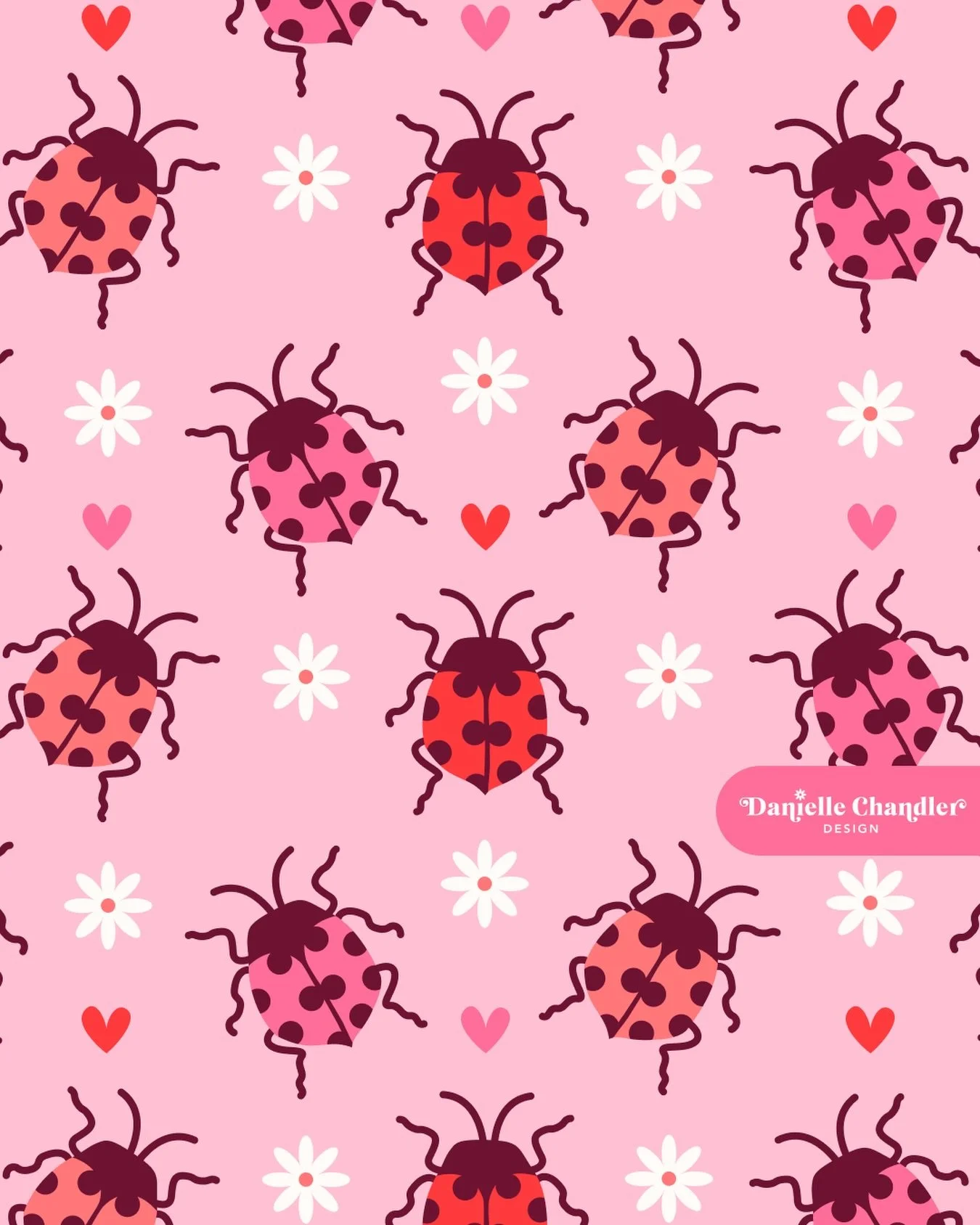 Love bugs 🐞 💖

A cute ladybug pattern to make your day a little sweeter!

🏷️ [ Valentines Day &bull; surface pattern designer &bull; kids print &bull; girly pink aesthetic &bull; animal illustration &bull; art licensing &bull; romantic whimsical i