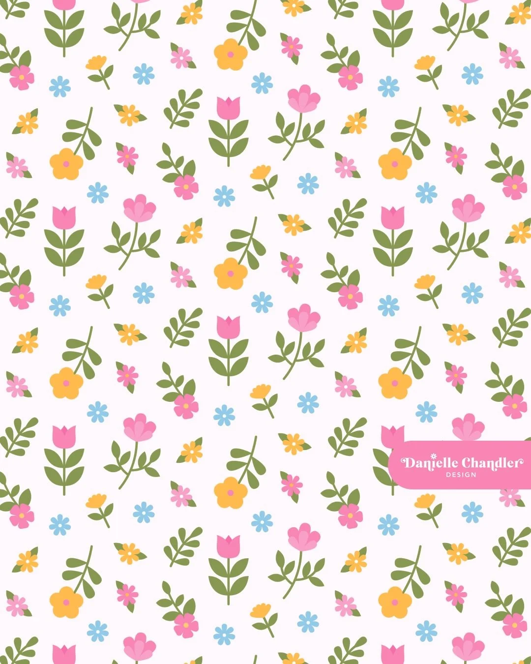 A sweet and colorful spring floral to make your Monday a little brighter 🌼🌷

I&rsquo;ve been working on new Easter and spring pattern designs these past few weeks, and really loving how they&rsquo;re turning out! This time of year always brings so 