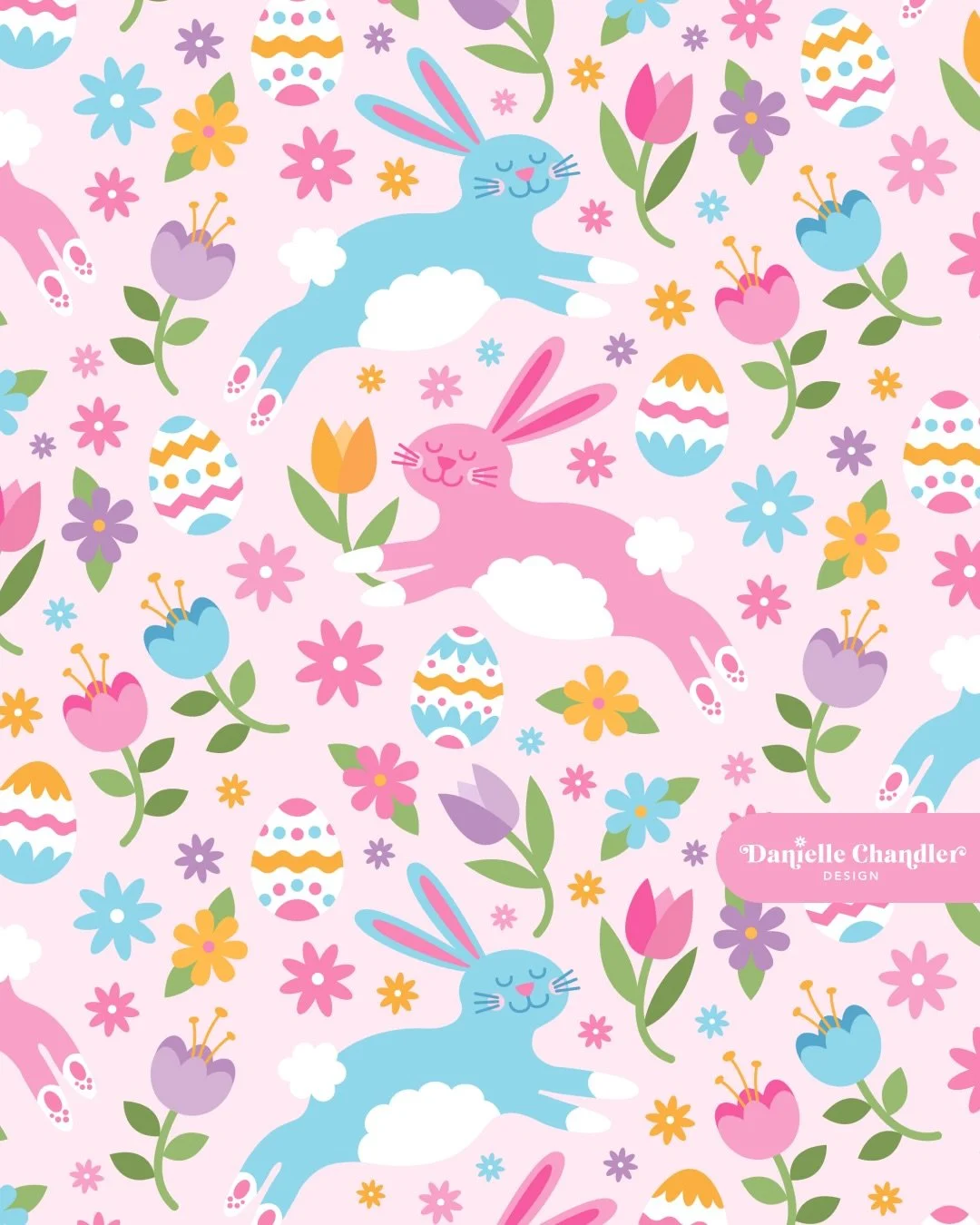 Hope you had a Hoppy Easter! 🌷🐇🌼

One of my favorite new hero patterns in my spring and Easter collection 💖 With colorful bunny rabbits, eggs, flowers, and a whole bunch of joy, I&rsquo;d love to see it come to life on products! What would you li