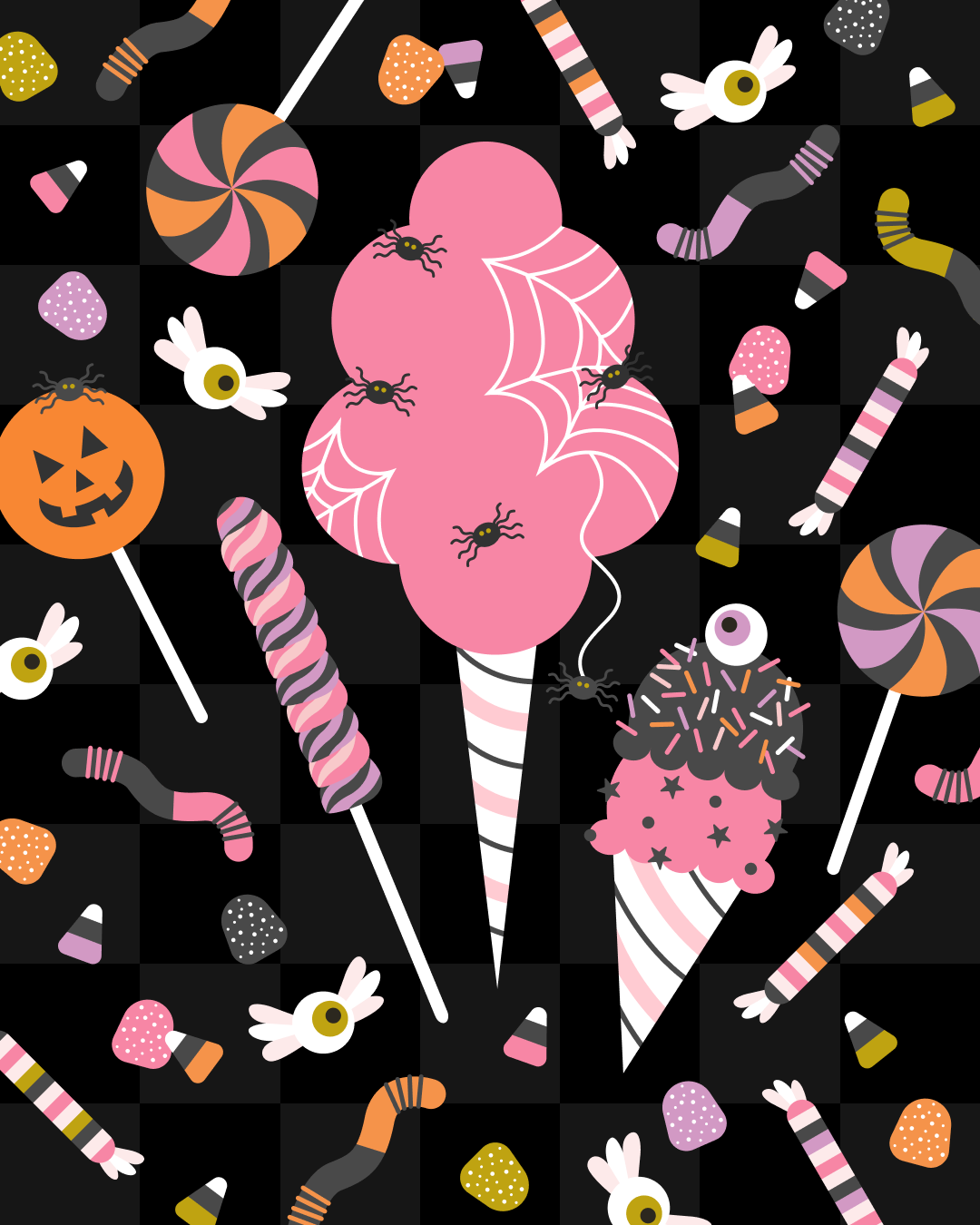 Halloween Treats and Candy - Black.png